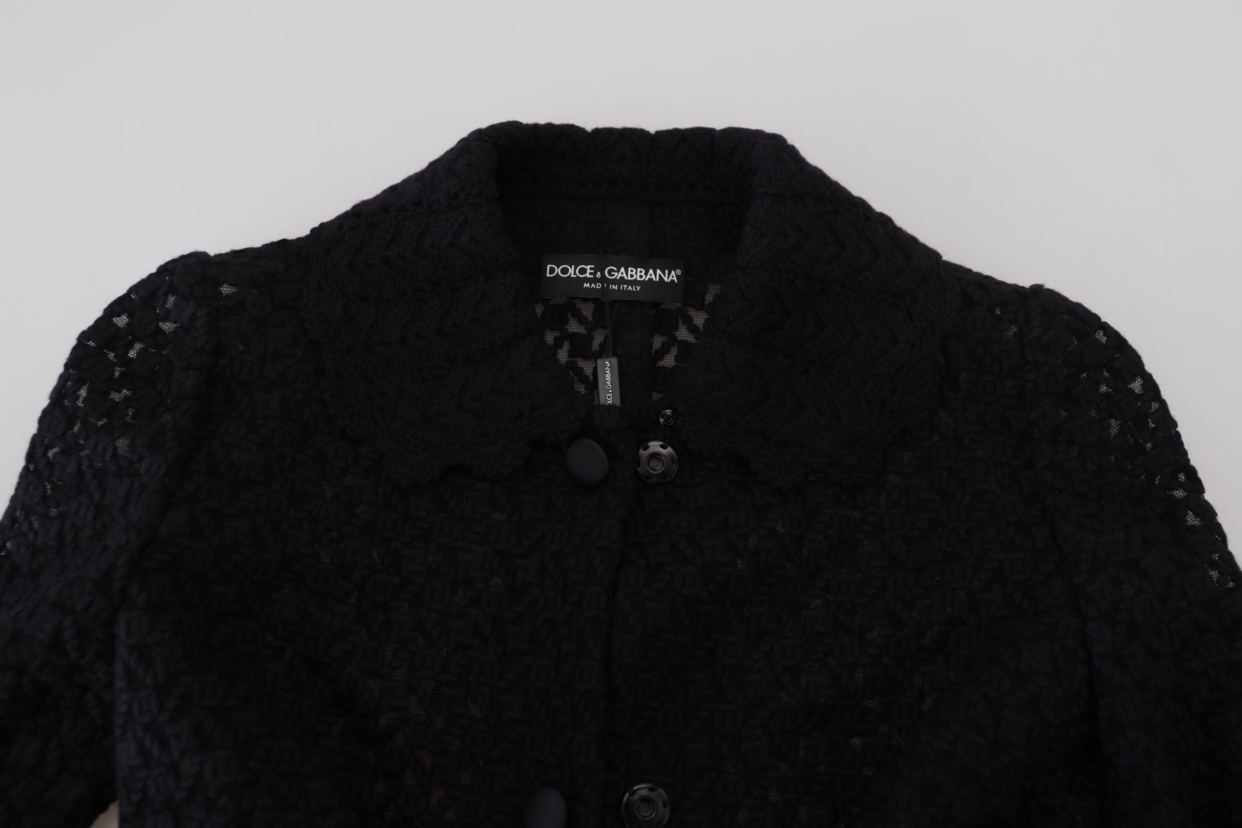 Dolce & Gabbana Klassische lange Strickjacke mit Knopfleiste