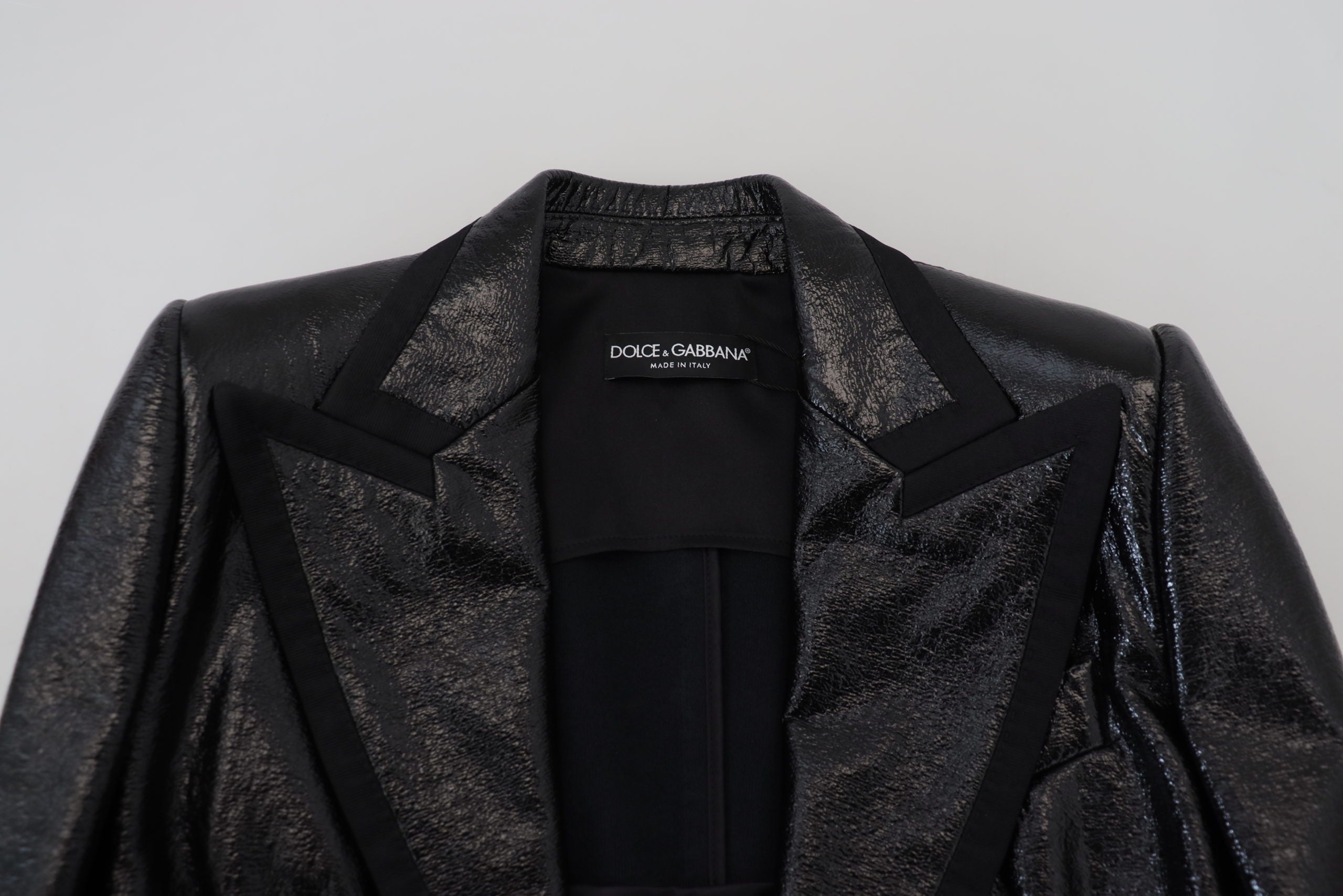 Dolce & Gabbana Elegante, kurze schwarze Designerjacke