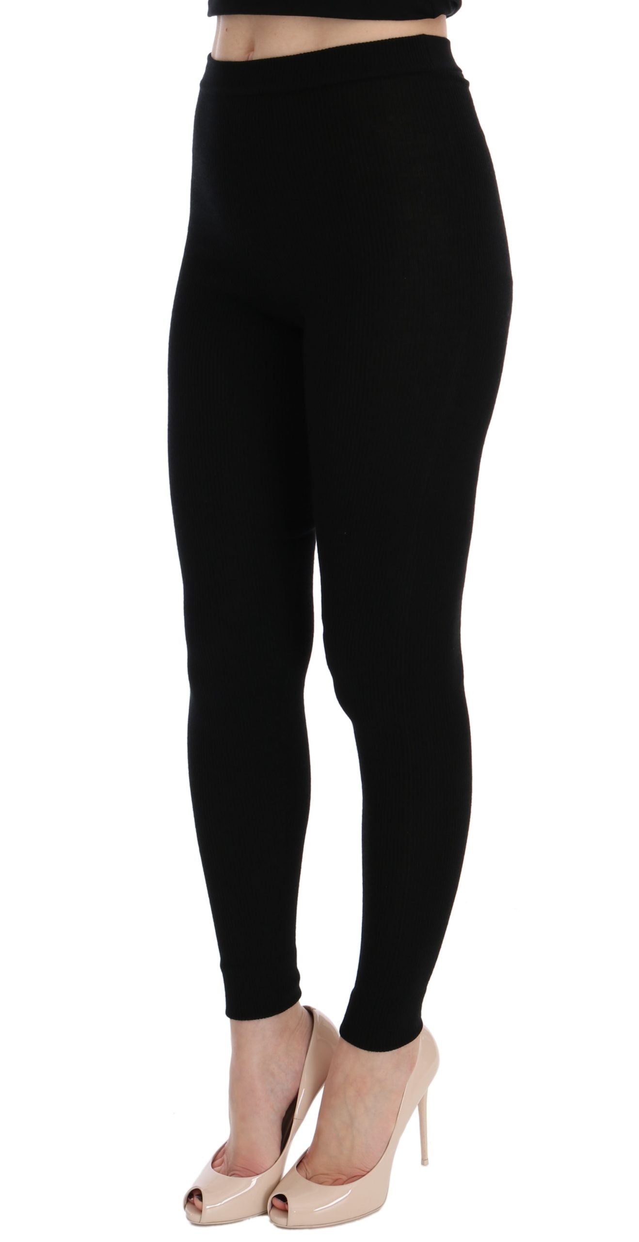Dolce & Gabbana Elegante schwarze Kaschmirhose