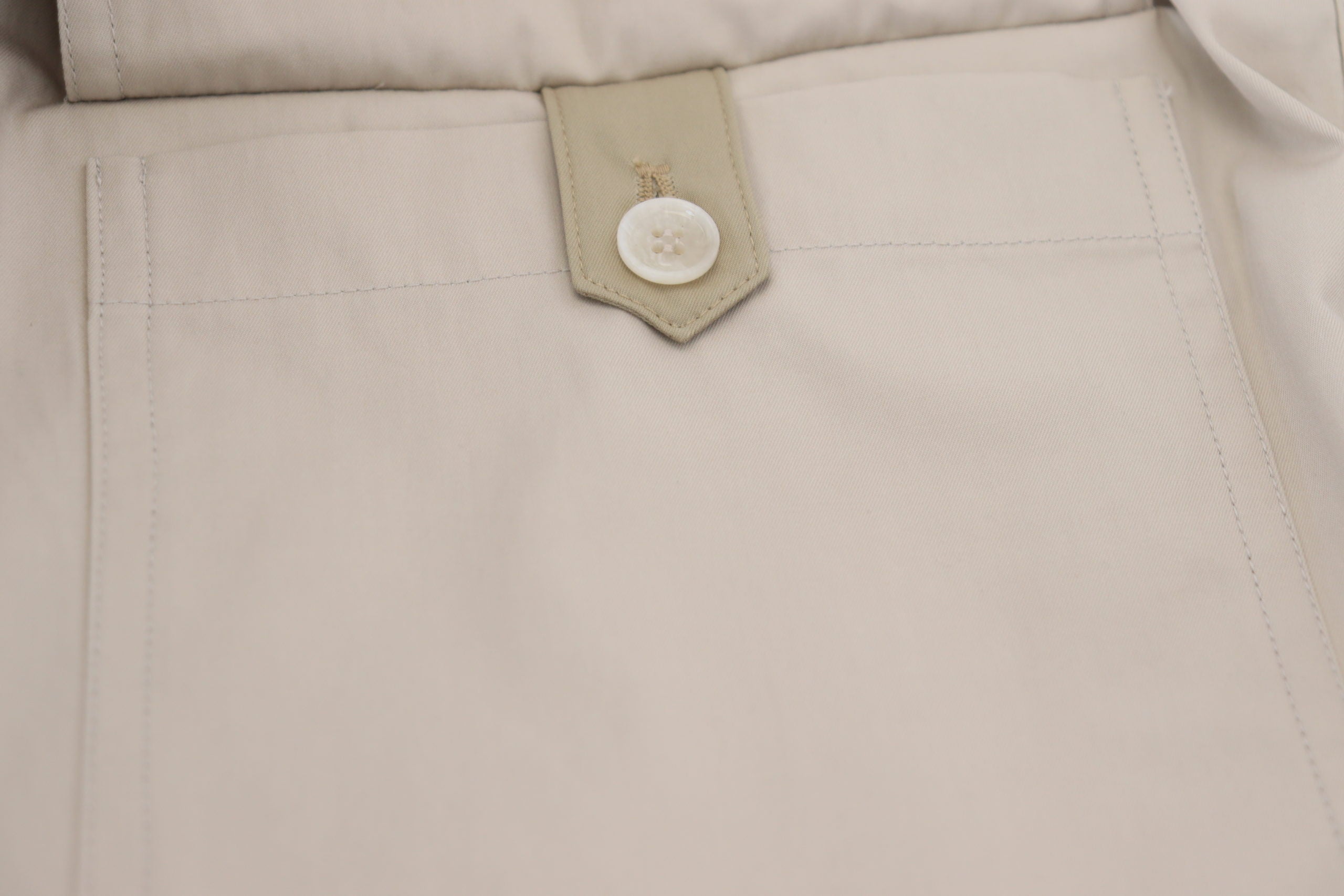 Pantaloni eleganți din bumbac bej Dolce & Gabbana