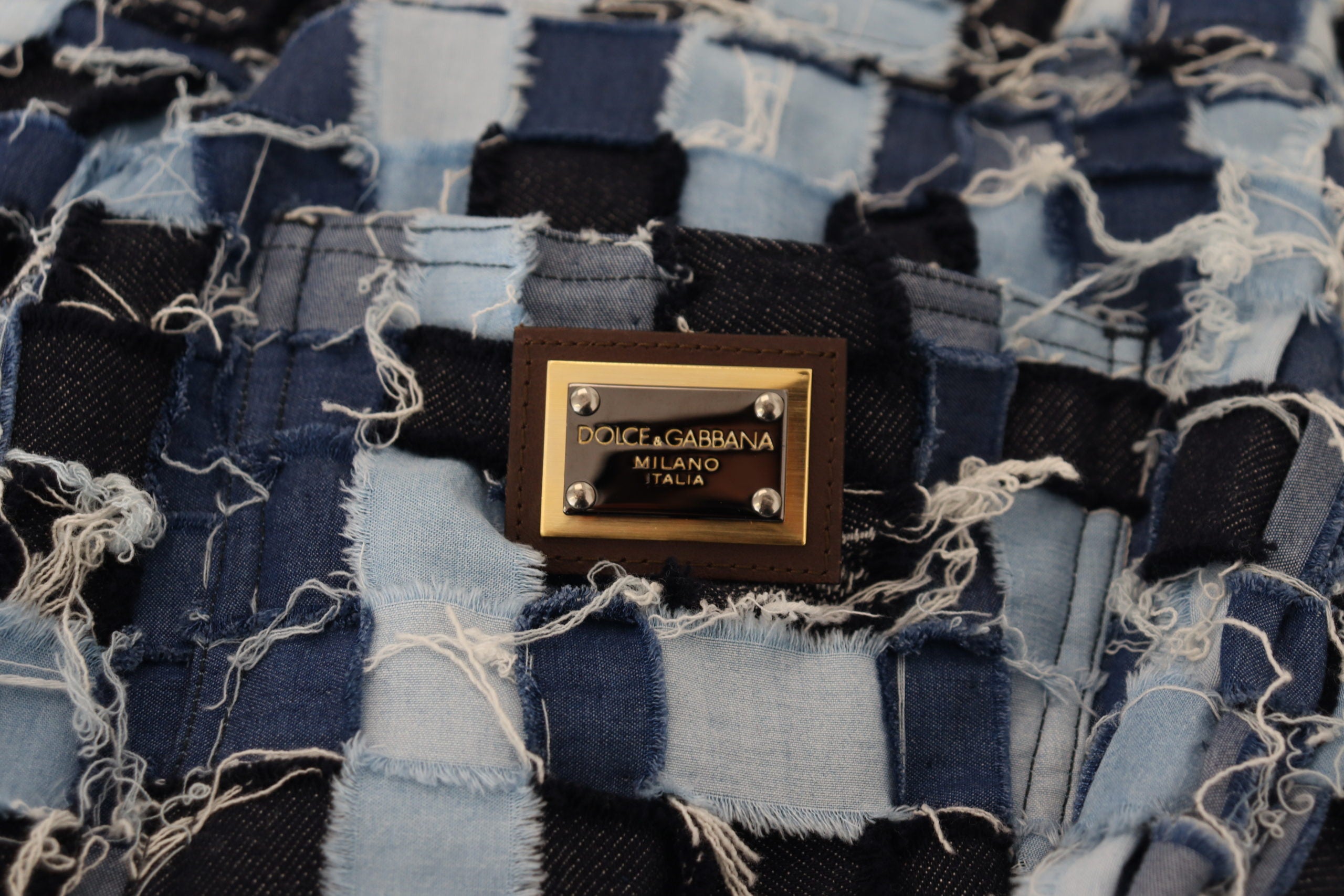 Dolce & Gabbana – Mehrfarbige Skinny-Jeans mit Patchwork und hoher Taille
