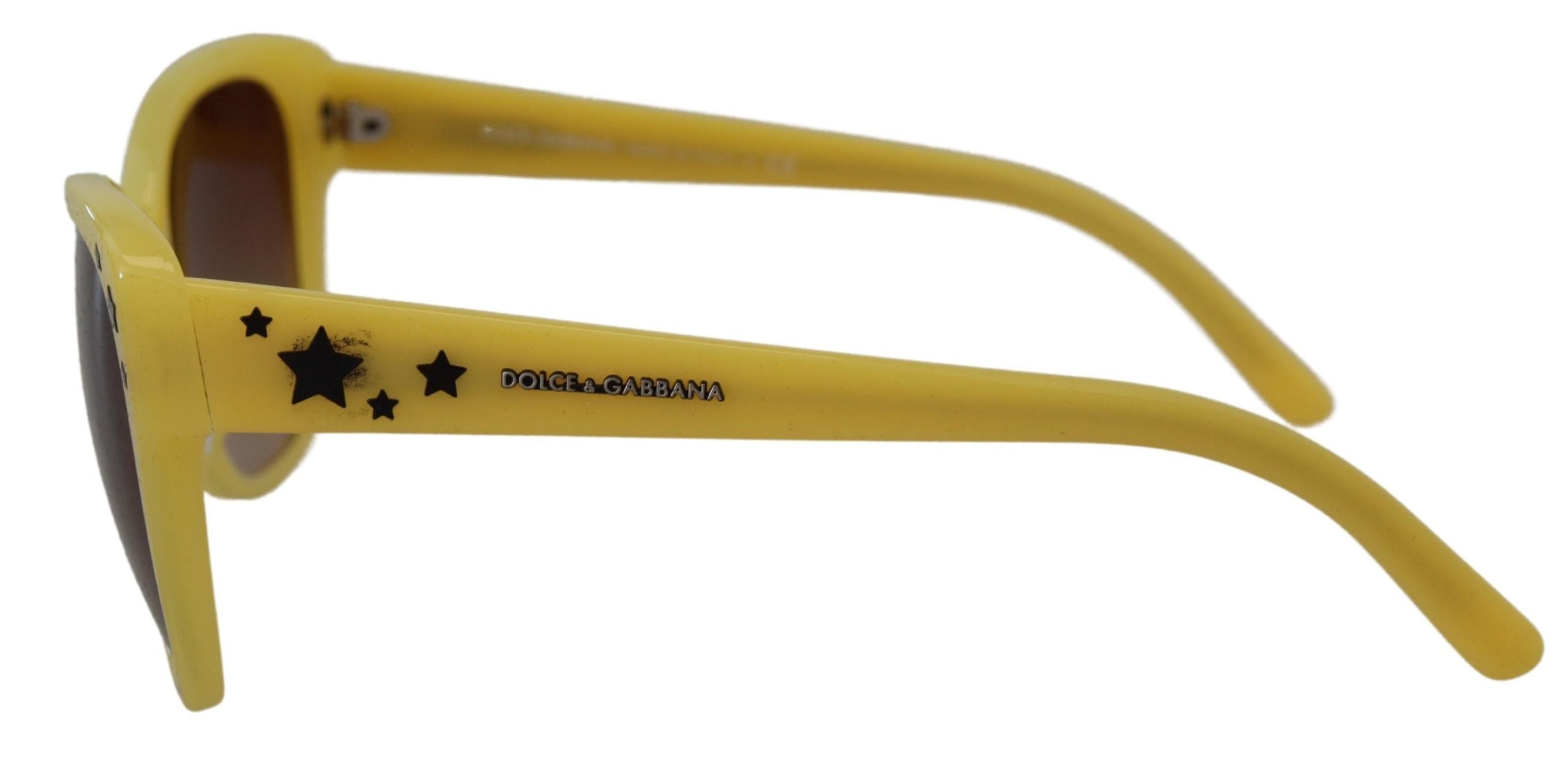 Ochelari de soare Dolce & Gabbana Chic din acetat galben cu degrade