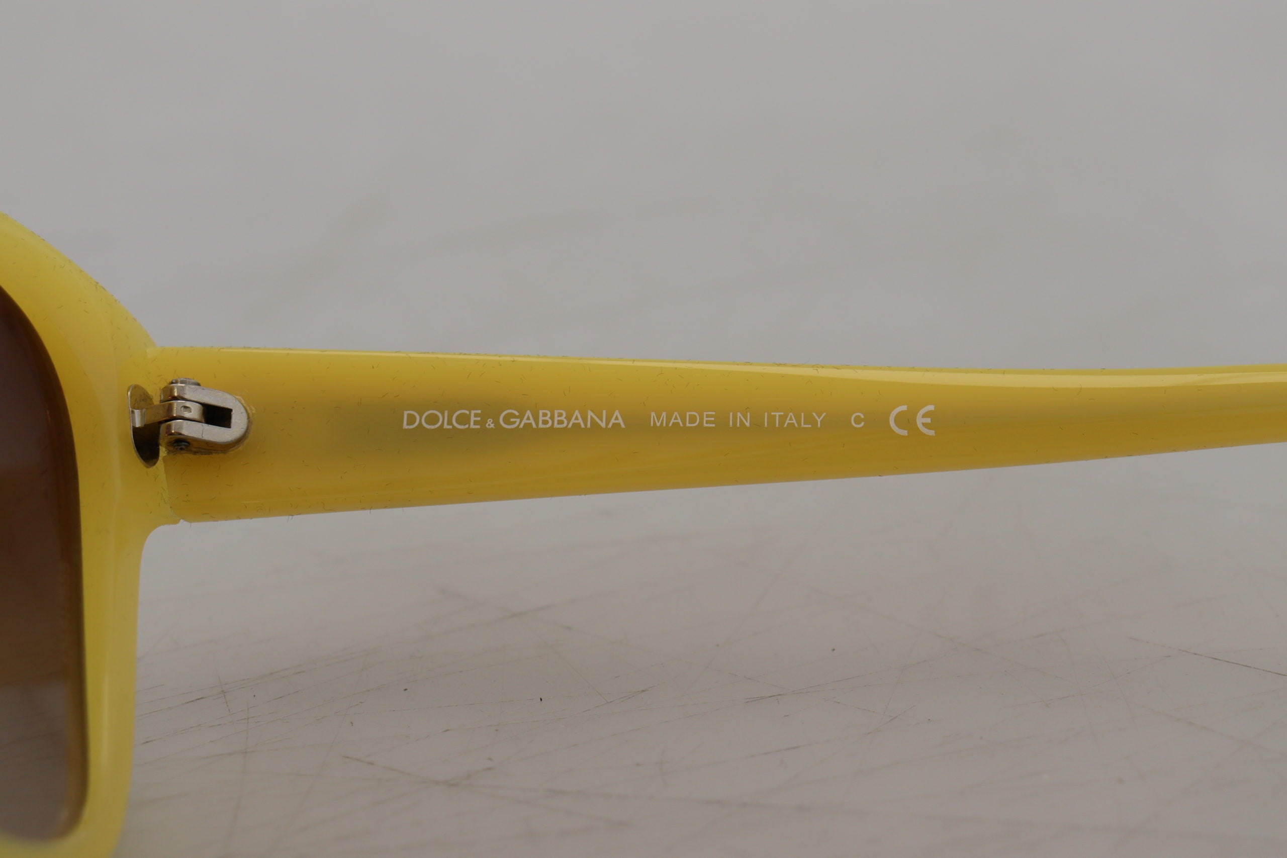 Ochelari de soare Dolce & Gabbana Chic din acetat galben cu degrade