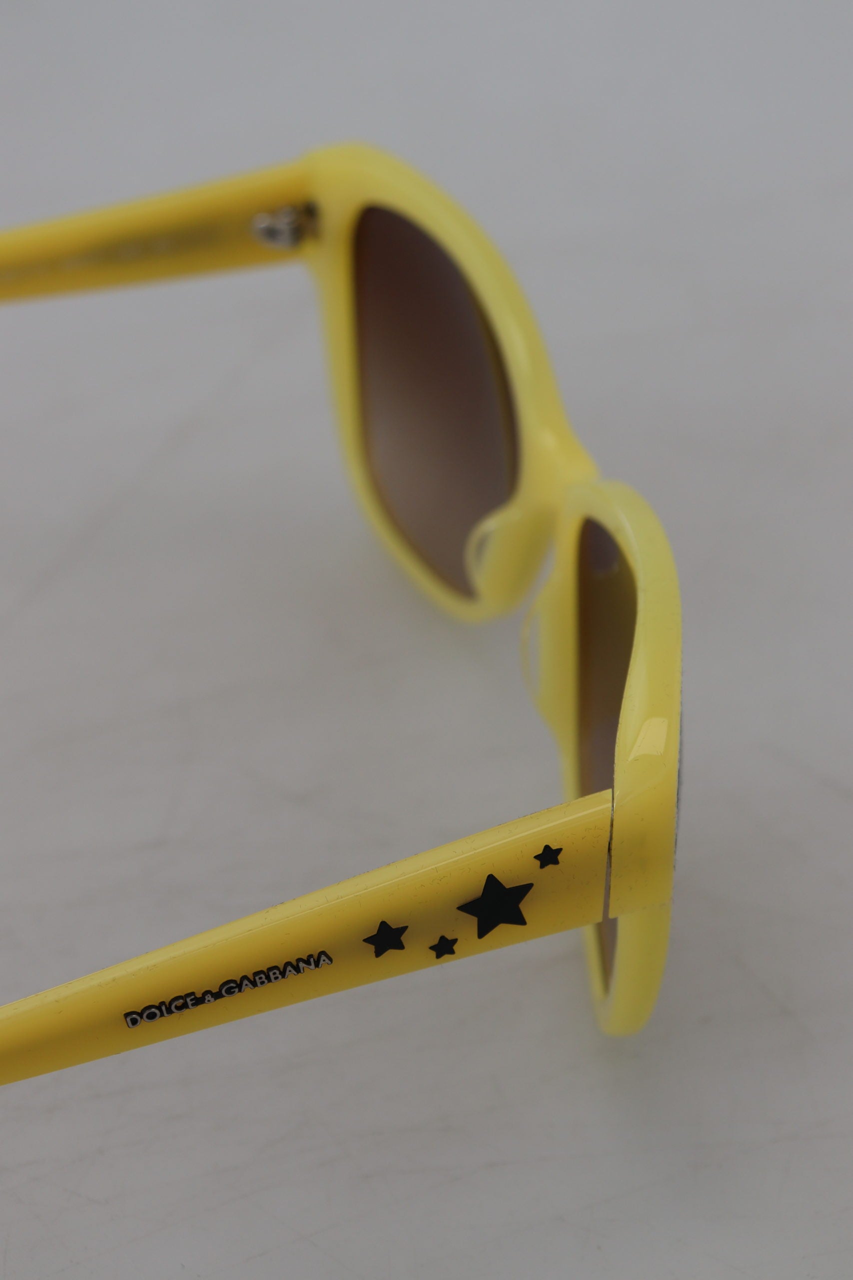 Ochelari de soare Dolce & Gabbana Chic din acetat galben cu degrade