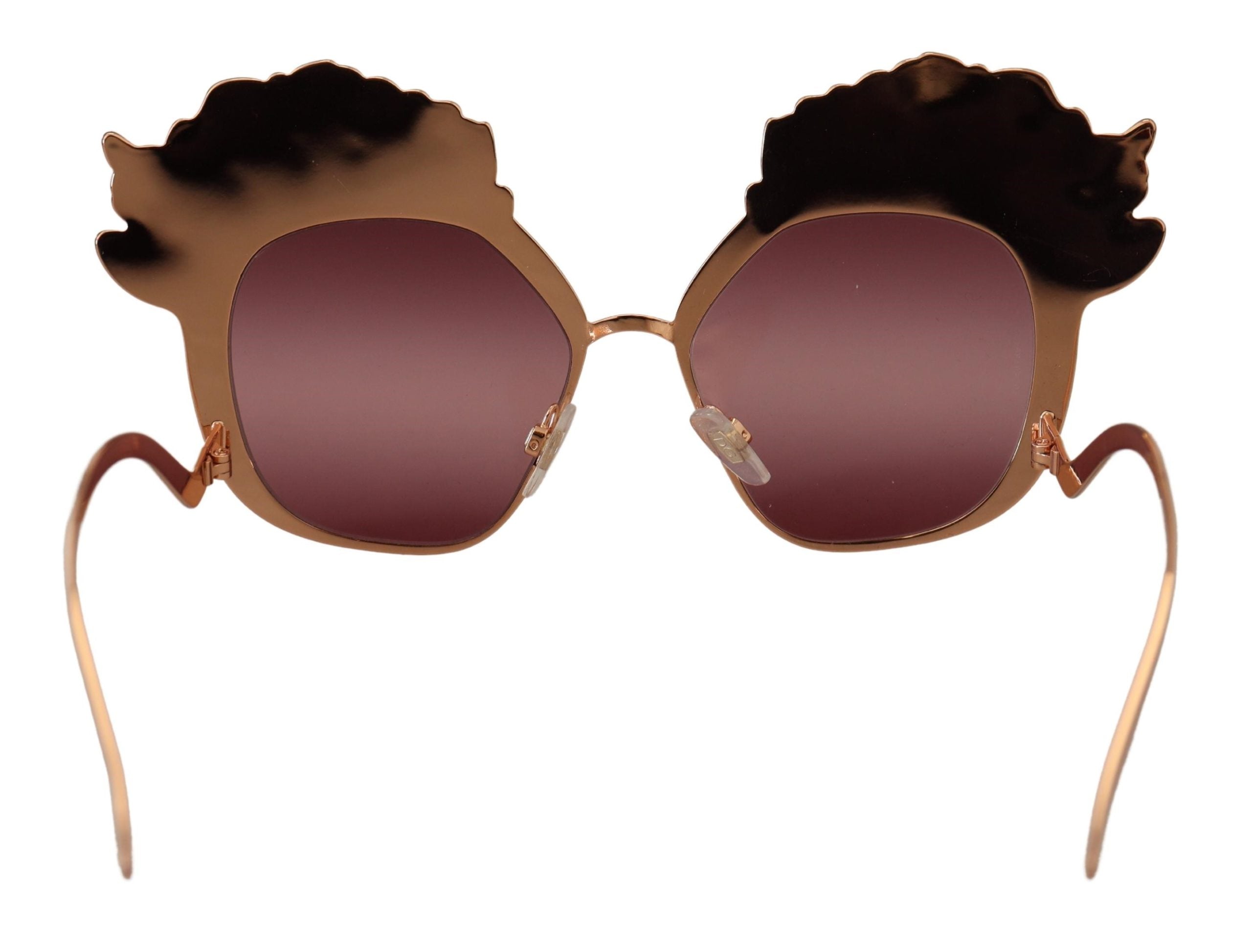 Ochelari de soare Dolce & Gabbana Chic Rose cu paiete brodate