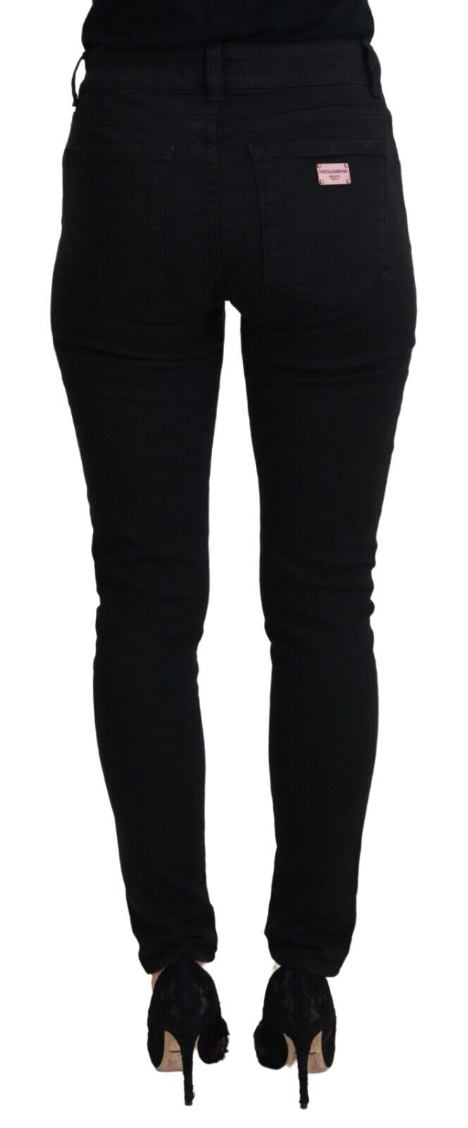 Dolce & Gabbana Elegante schwarze Jeanshose