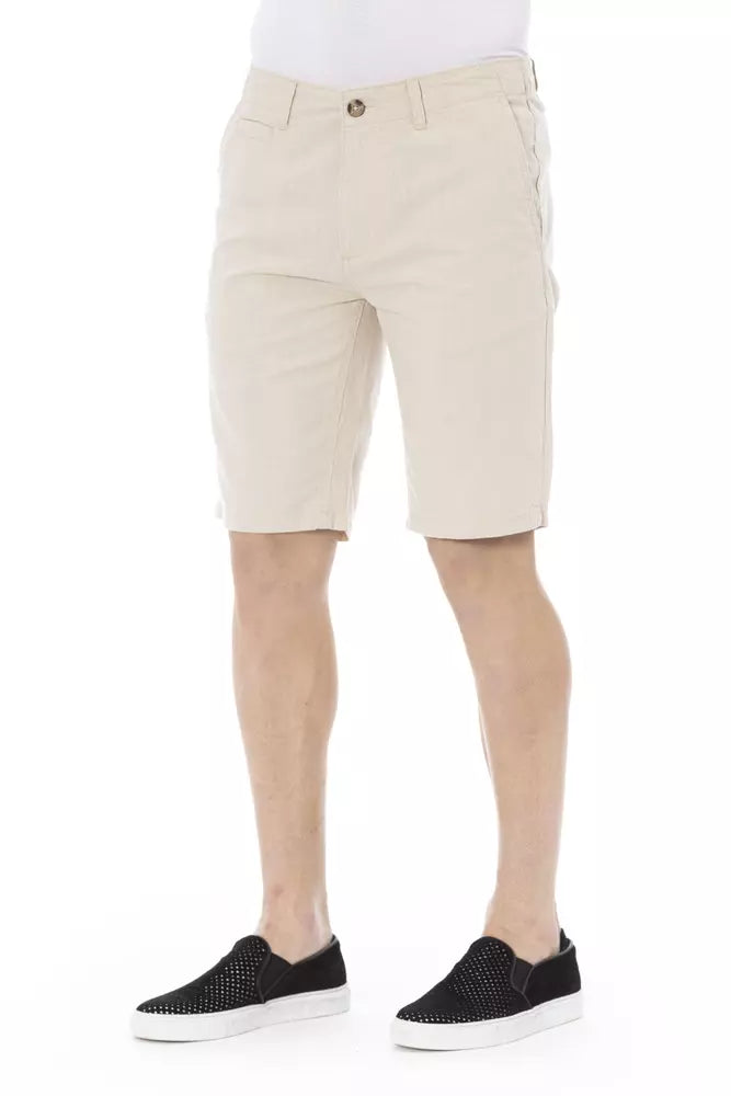 Baldinini Trend Beige Baumwolle Herren Shorts