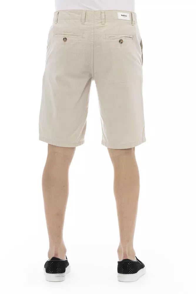Baldinini Trend Beige Baumwolle Herren Shorts