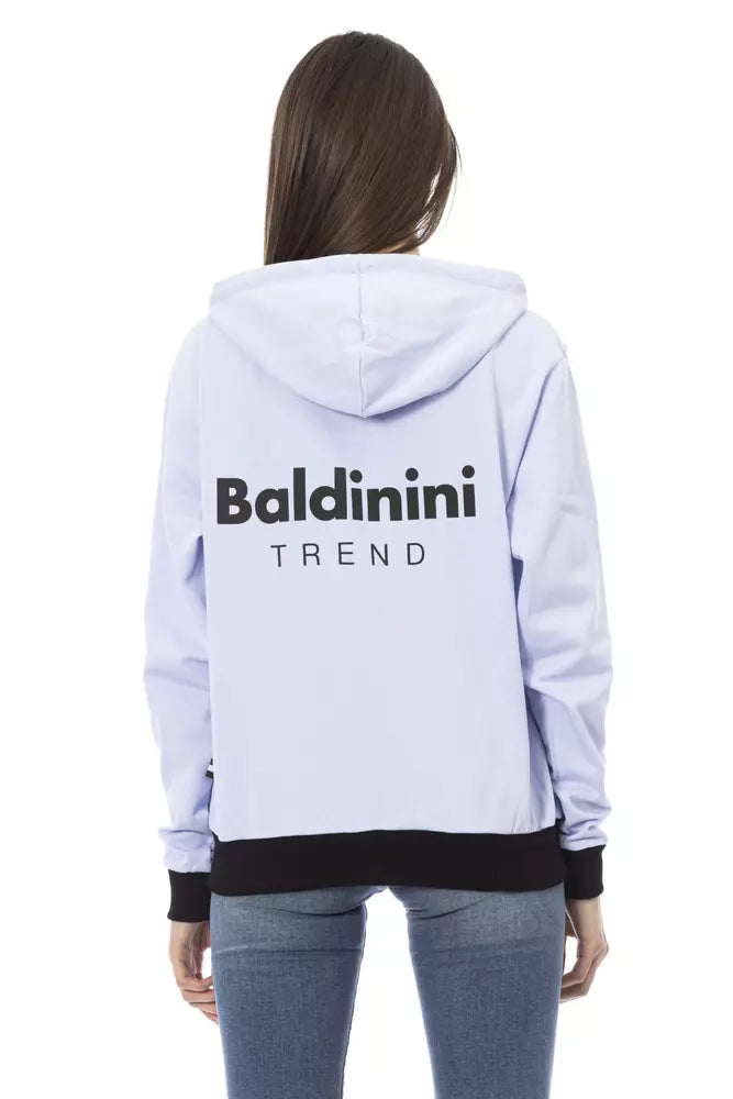 Pulover Baldinini Trend din bumbac violet pentru femei