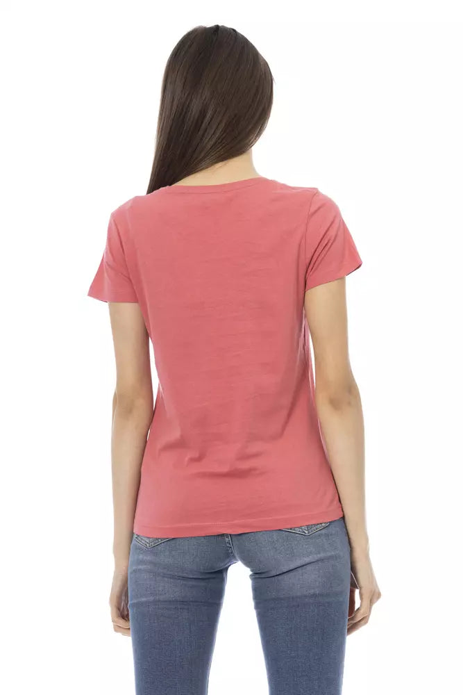 Tricou Trussardi Action din bumbac multicolor pentru femei