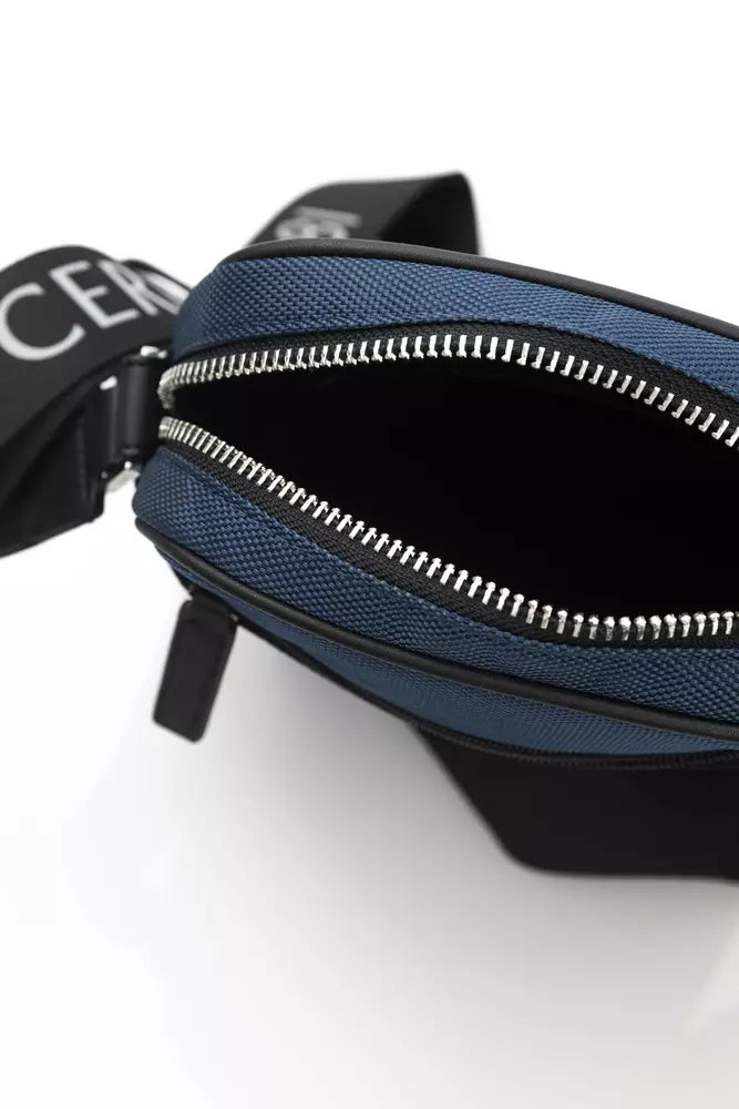 Cerruti 1881 Herren-Umhängetasche aus blauem Nylon
