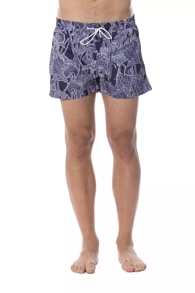 Roberto Cavalli Sport Blauer Polyester-Badeanzug für Herren