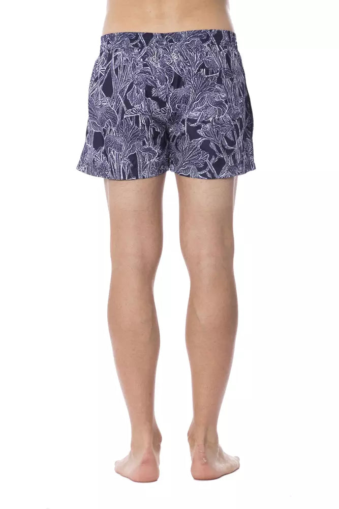 Roberto Cavalli Sport Blauer Polyester-Badeanzug für Herren