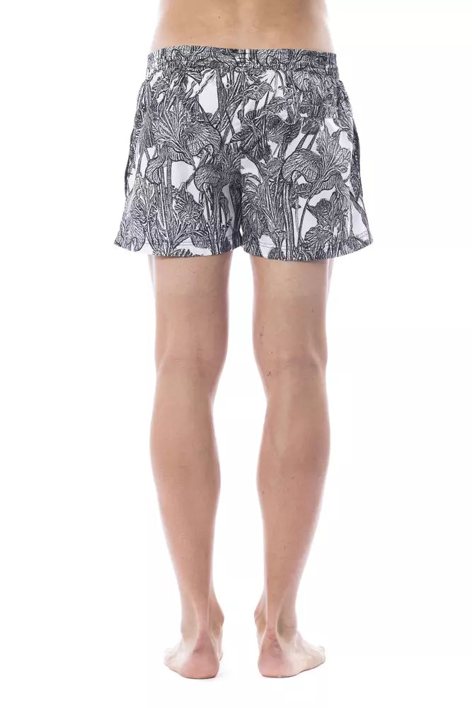 Roberto Cavalli Sport Schwarzer Polyester-Badeanzug für Herren