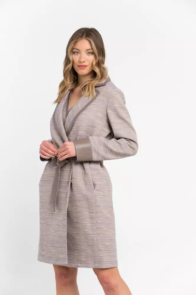 Palton Trussardi bej din bumbac pentru femei