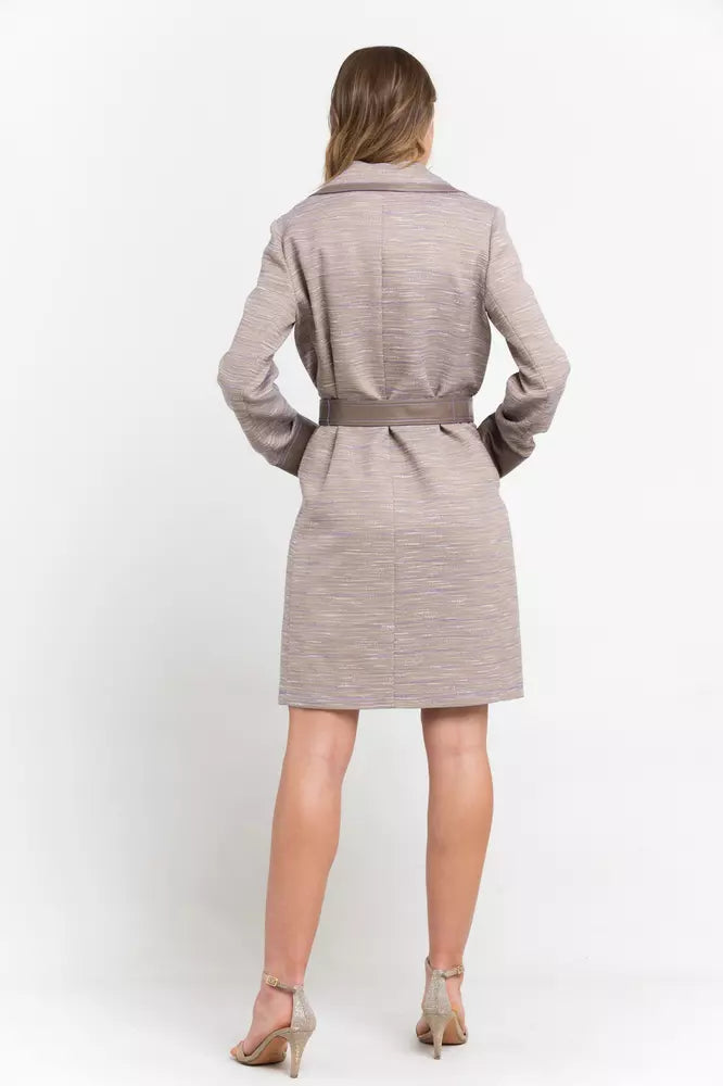 Palton Trussardi bej din bumbac pentru femei