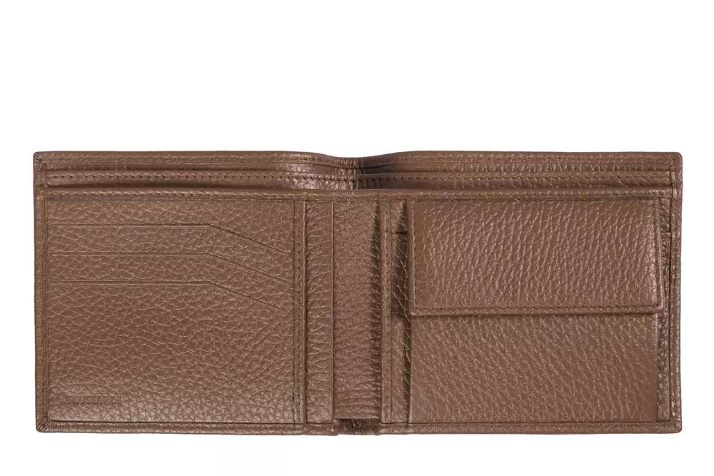 Trussardi Herren Geldbörse aus braunem Leder