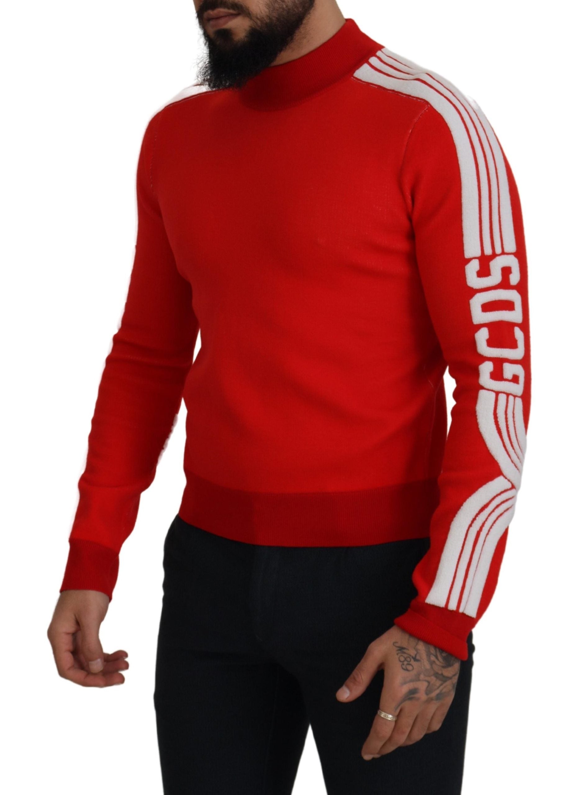 Pulover elegant roșu GCDS pentru bărbați
