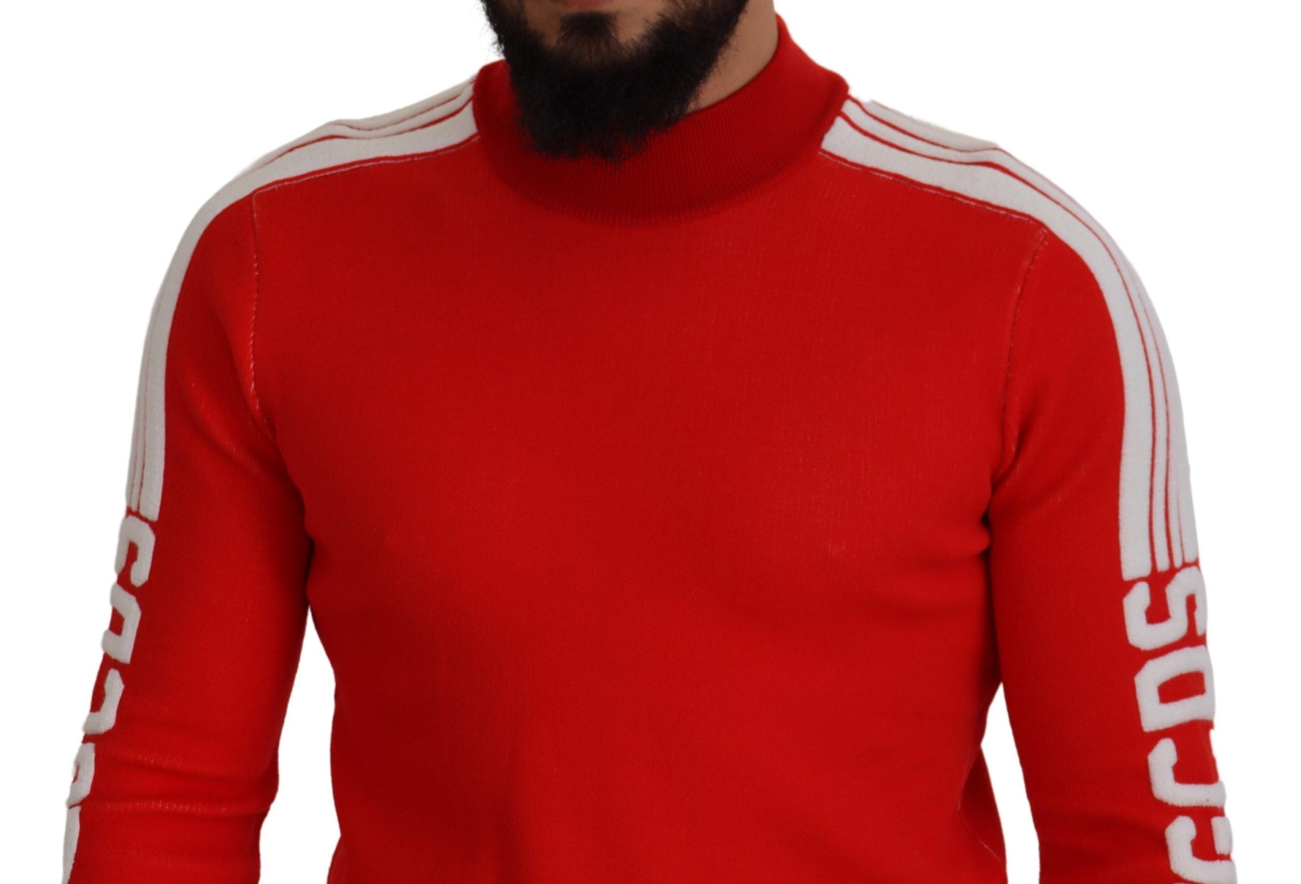 Pulover elegant roșu GCDS pentru bărbați
