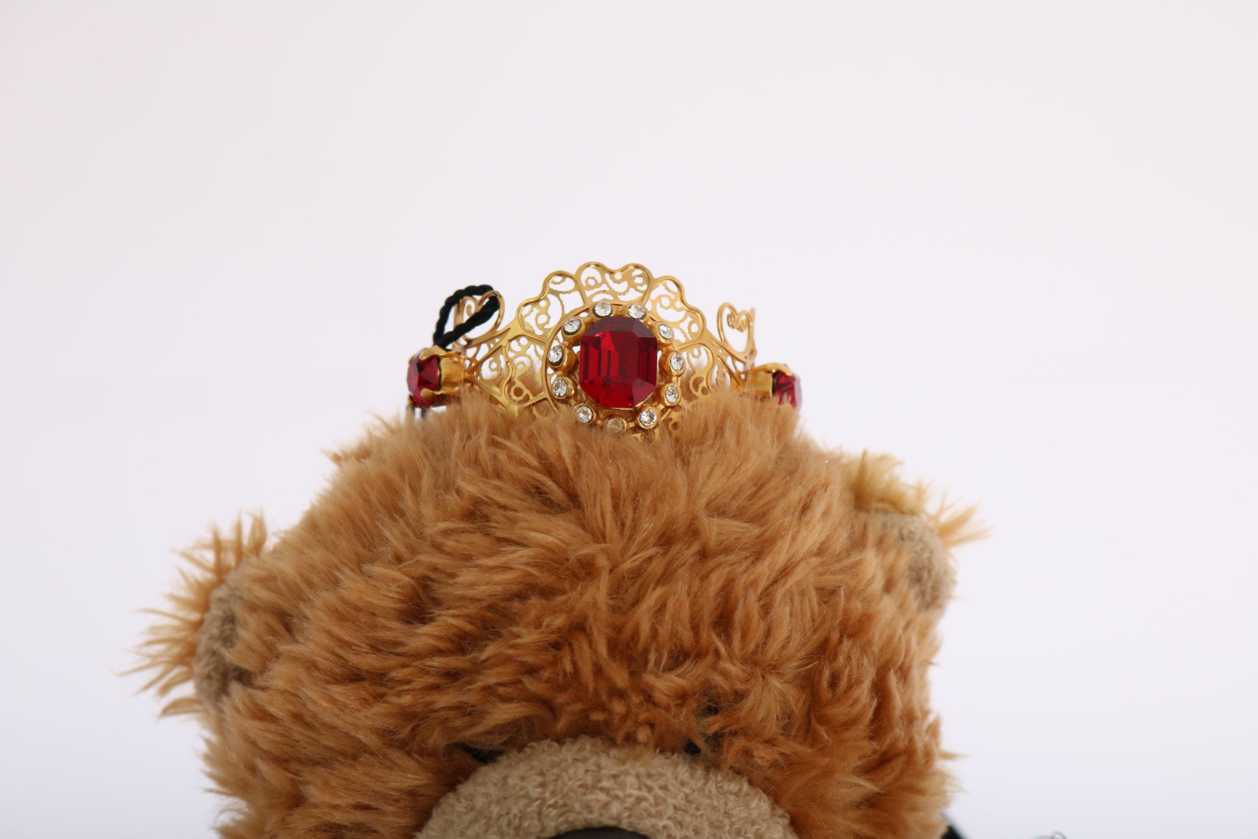 Bentiță de păr Dolce & Gabbana cu coroană de cristal și ursuleț de pluș