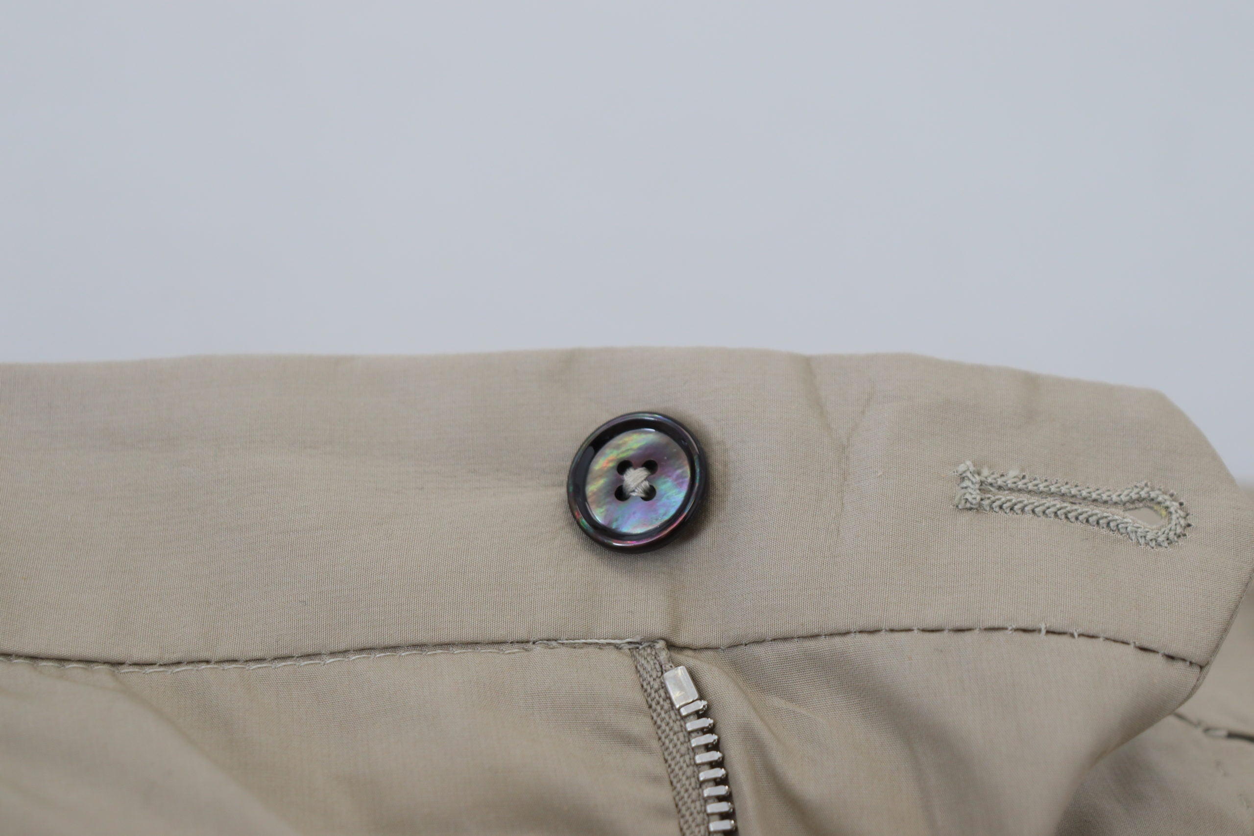 Dolce & Gabbana – Atemberaubende beige Hose aus italienischer Baumwolle