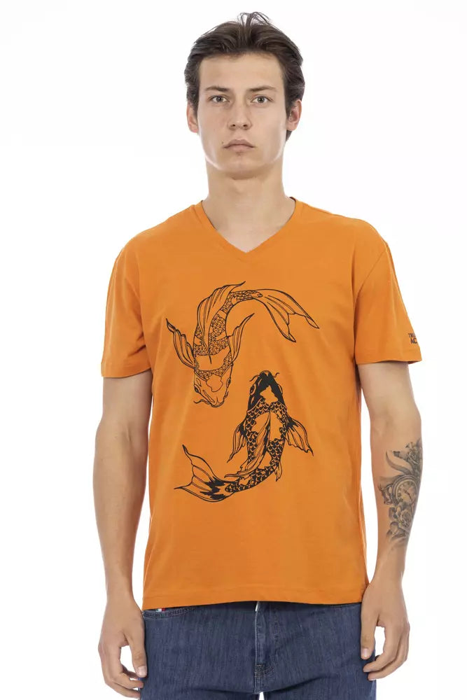 Trussardi Action Orange Baumwolle Herren T-Shirt