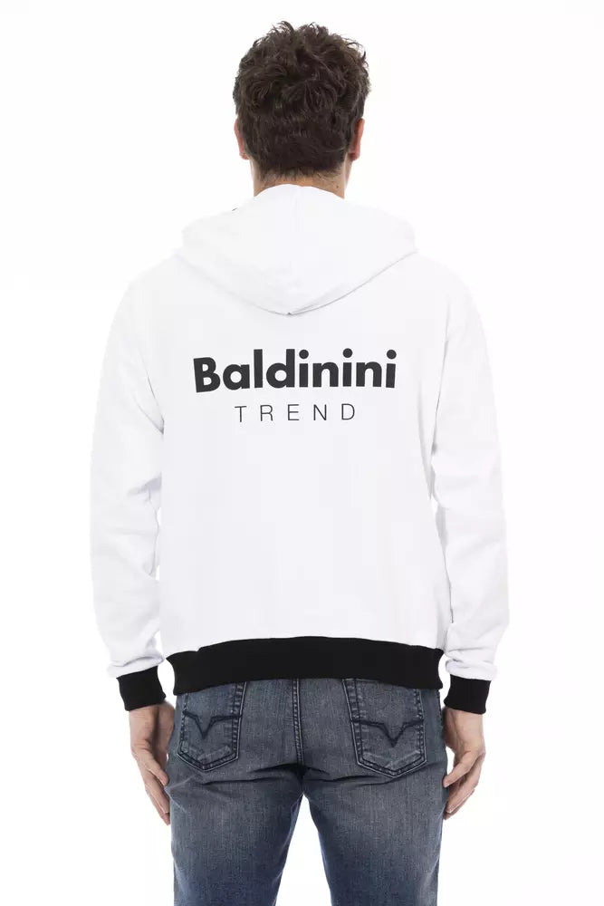 Pulover Baldinini Trend din bumbac alb pentru bărbați