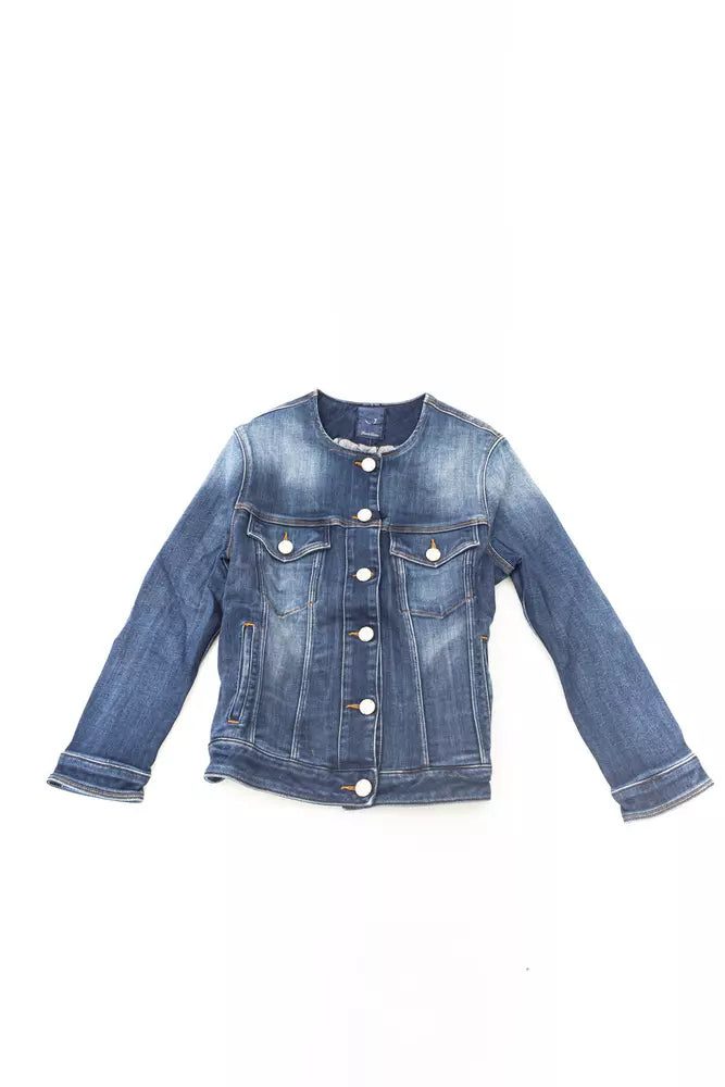 Jacob Cohen Blauer Damen-Blazer aus Baumwolle