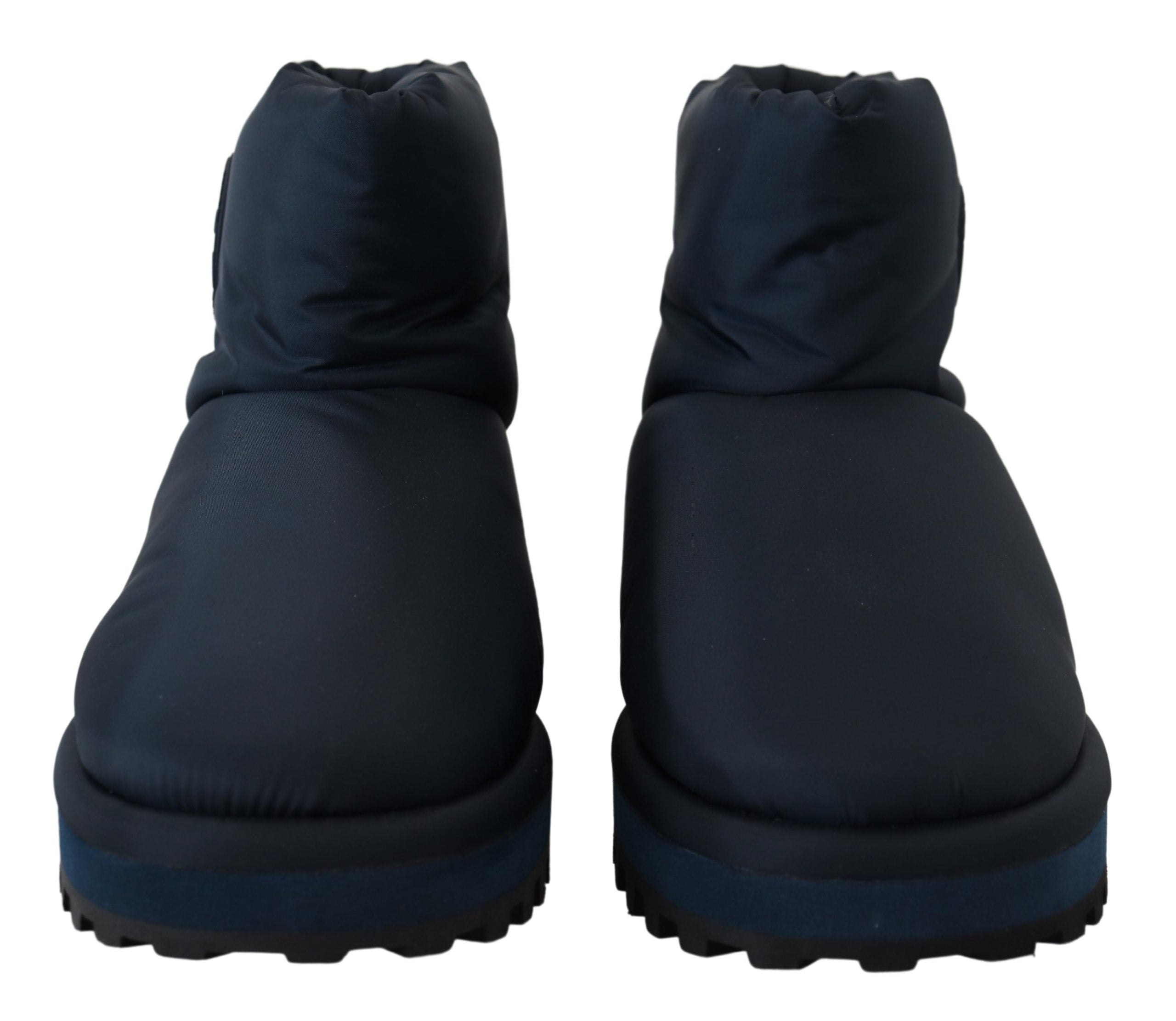 Dolce & Gabbana Elegante knöchelhohe blaue Stiefel für einen anspruchsvollen Stil