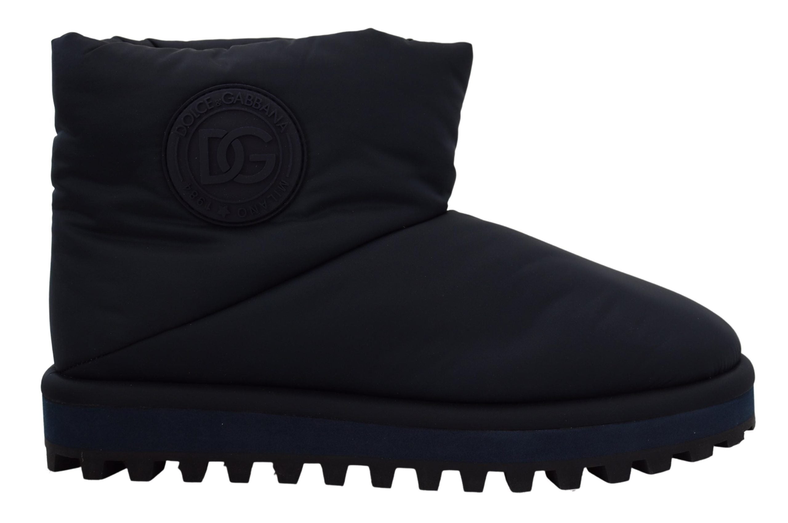Dolce & Gabbana Elegante knöchelhohe blaue Stiefel für einen anspruchsvollen Stil