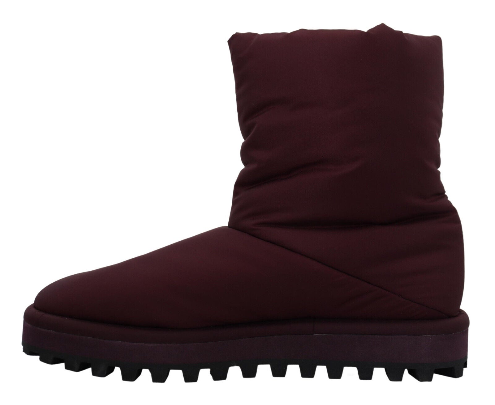 Dolce & Gabbana Elegante bordeauxrote Stiefel mit halbhohem Schaft