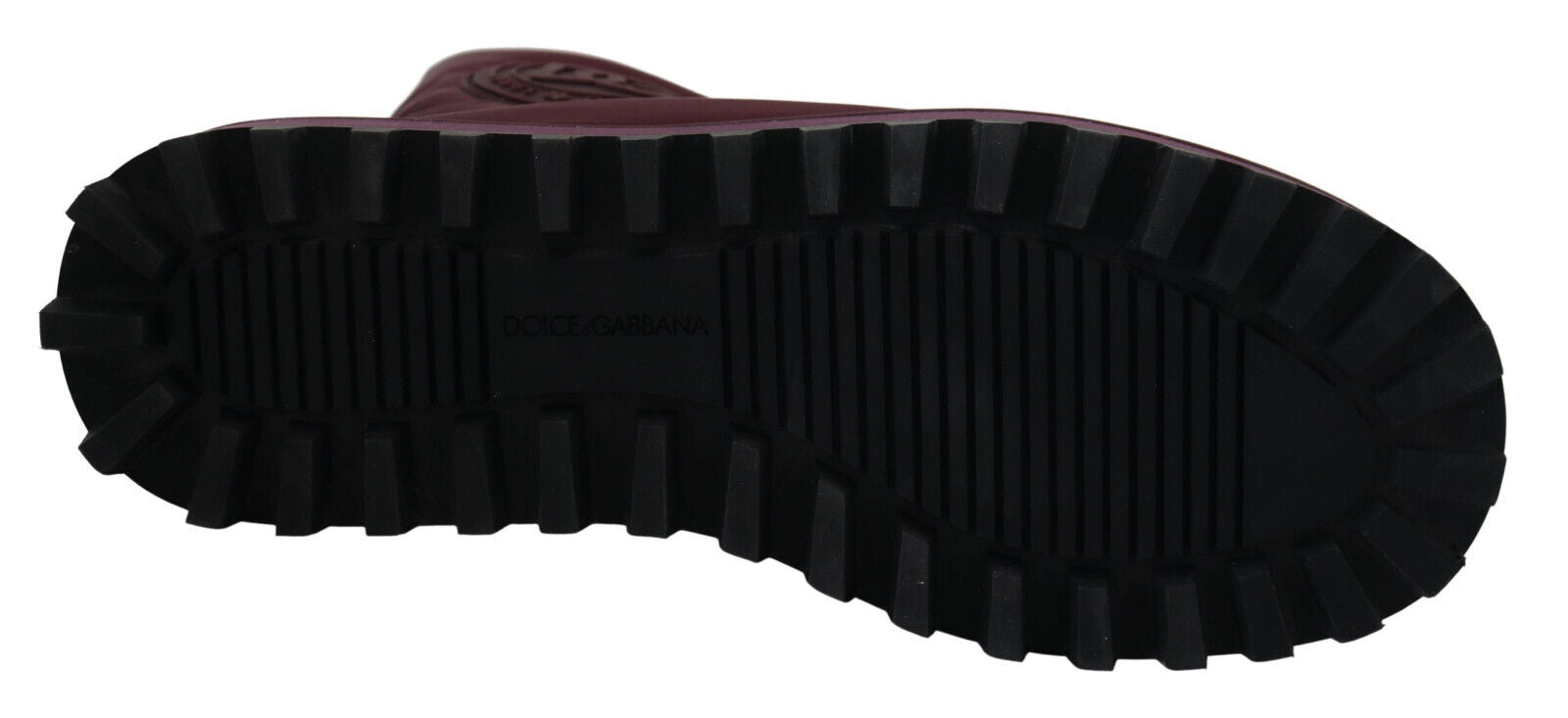 Dolce & Gabbana Elegante bordeauxrote Stiefel mit halbhohem Schaft