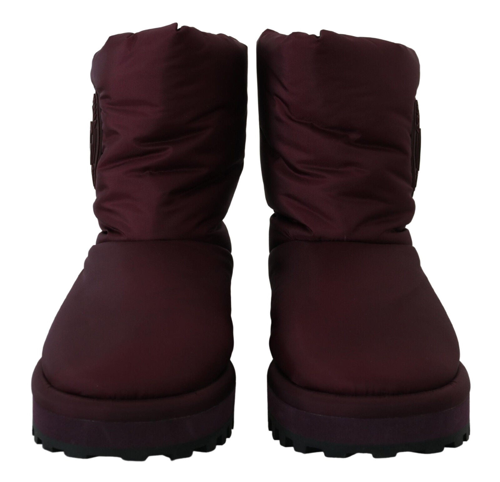 Dolce & Gabbana Elegante bordeauxrote Stiefel mit halbhohem Schaft