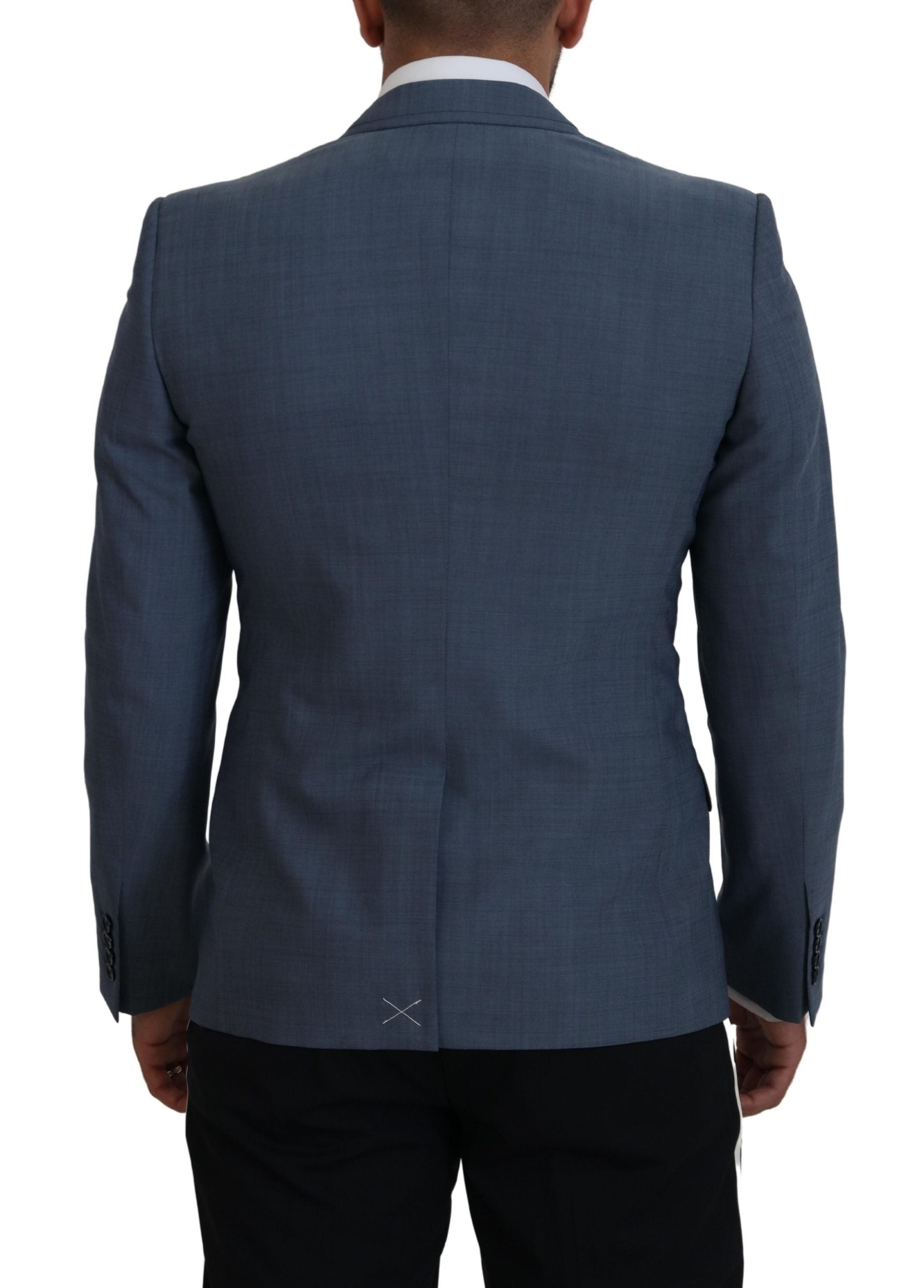 Dolce & Gabbana Sacou sport elegant albastru cu un singur rând de nasturi