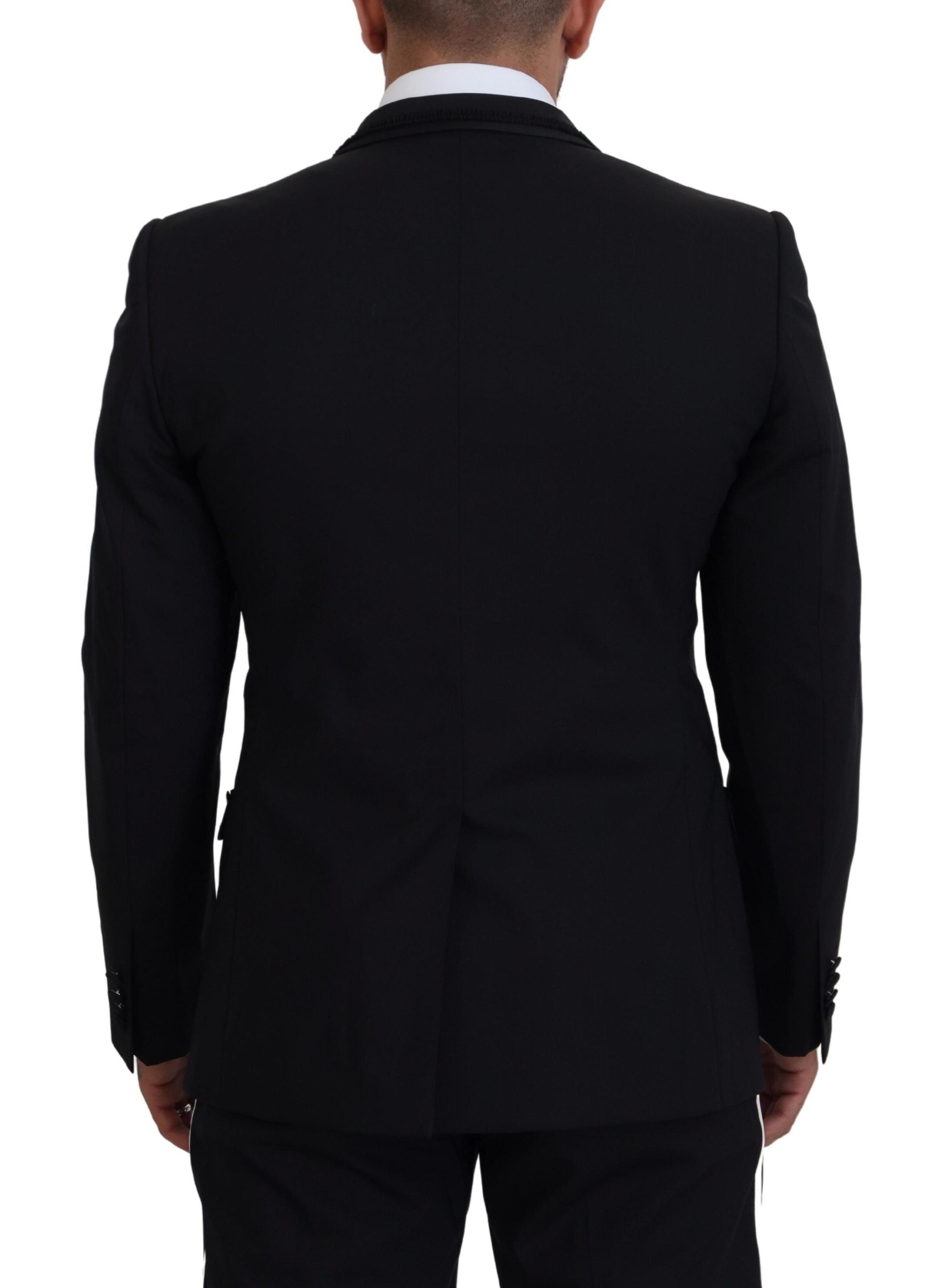 Sacou de seară elegant Dolce & Gabbana, negru, cu căptușeală de mătase