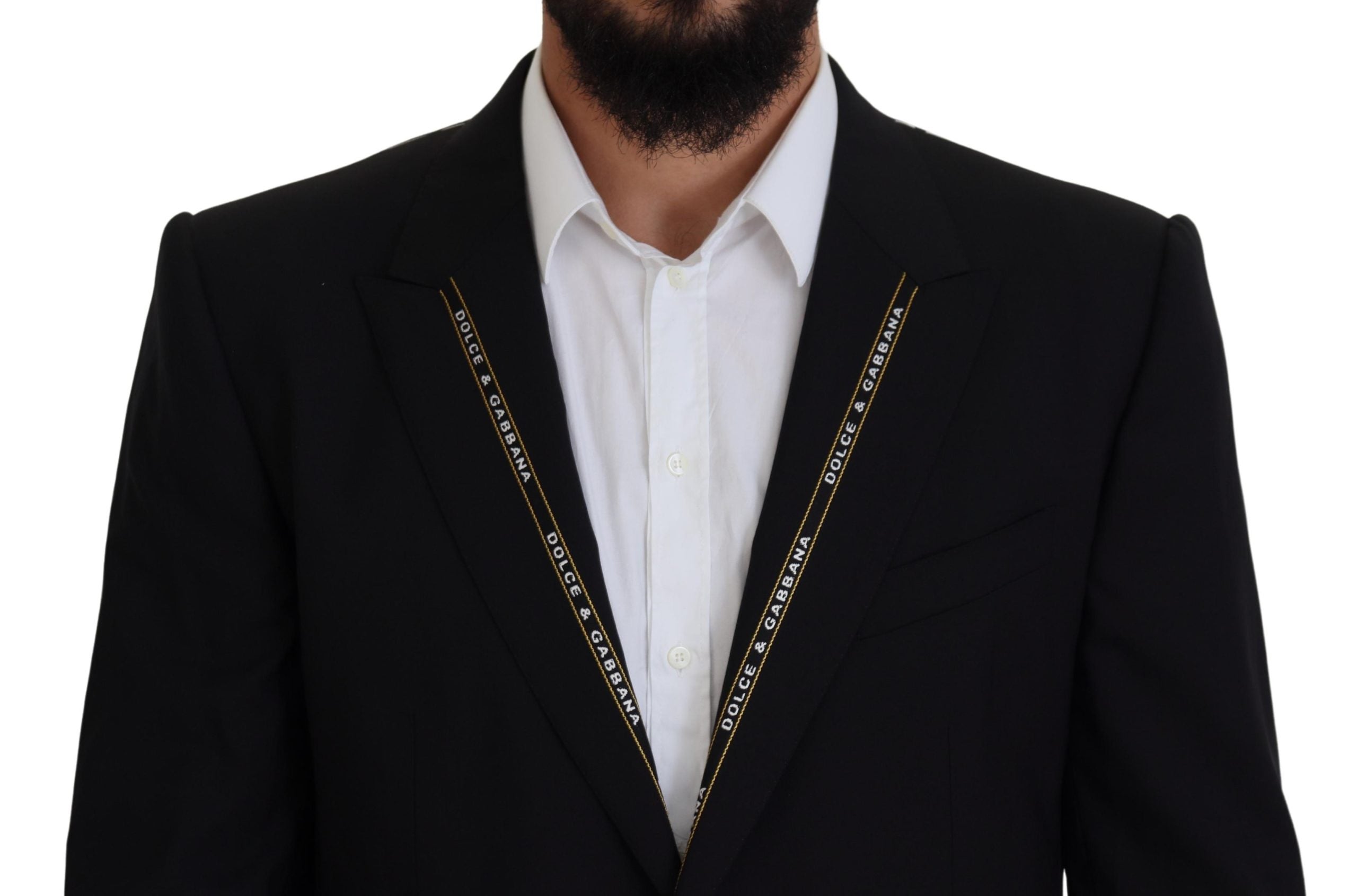 Dolce & Gabbana – Schwarzer einreihiger Blazer im sizilianischen Stil