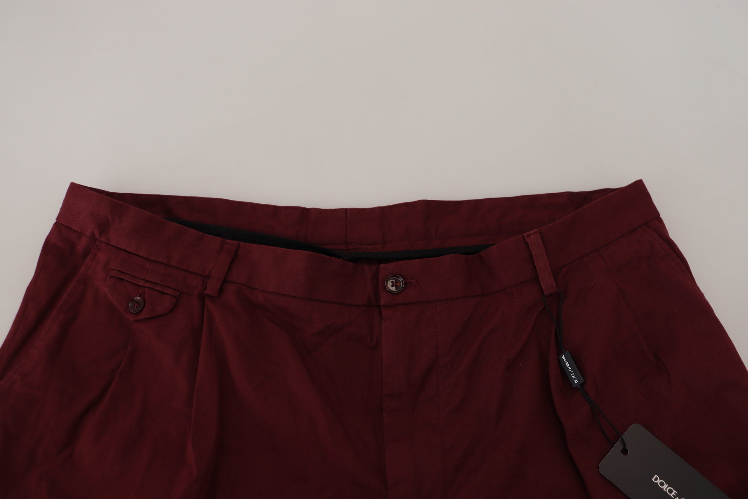 Dolce & Gabbana Elegante Shorts aus kastanienbrauner Baumwollmischung