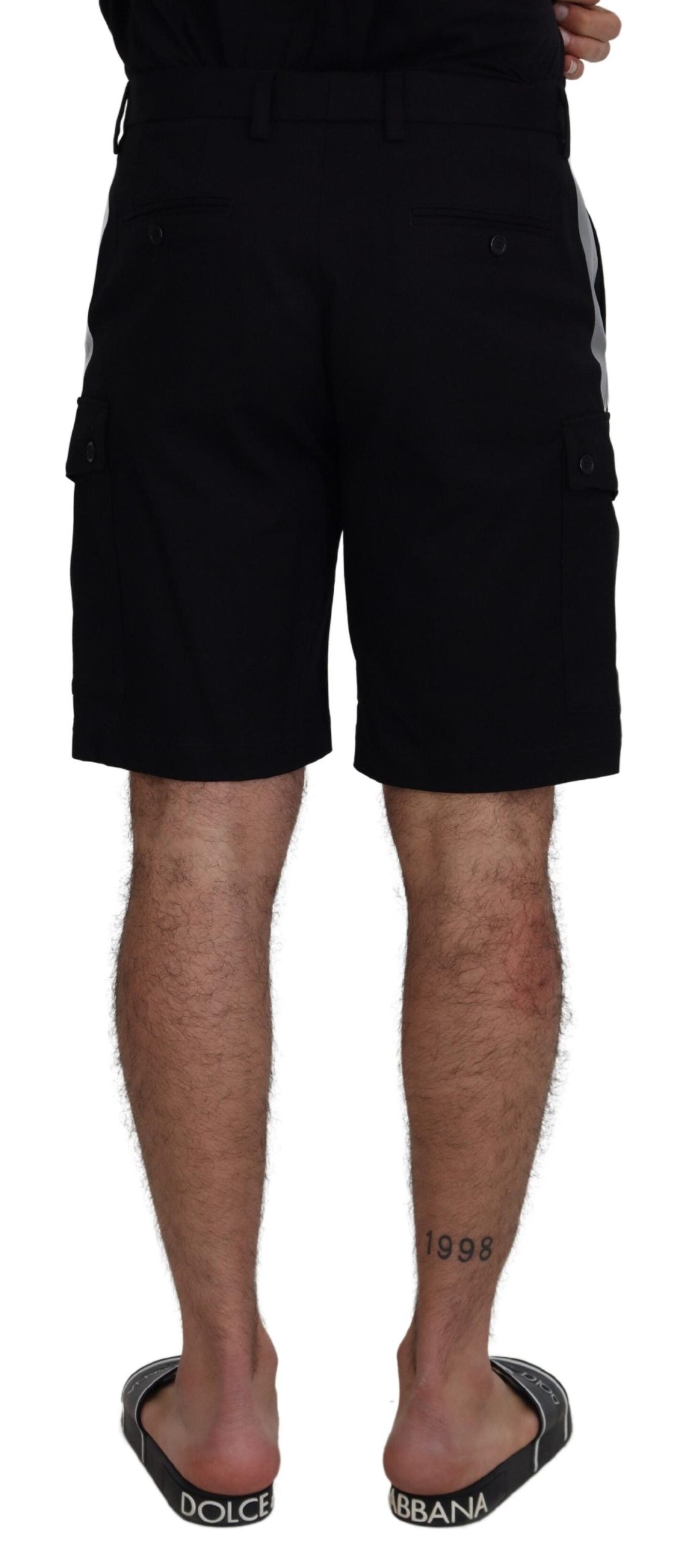 Pantaloni scurți Dolce & Gabbana Elegant MainLine negri