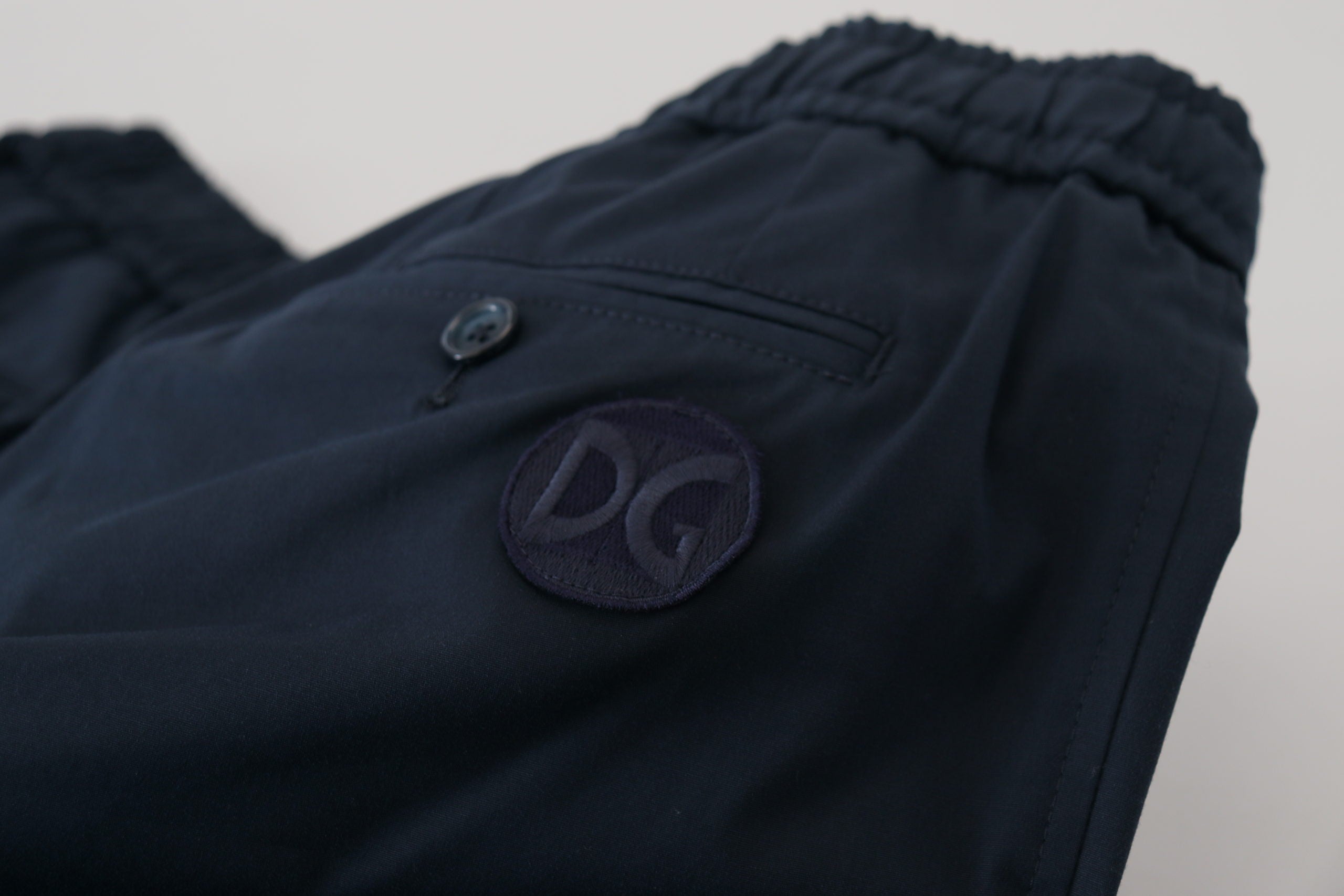 Dolce & Gabbana Elegante Shorts aus blauer Baumwollmischung