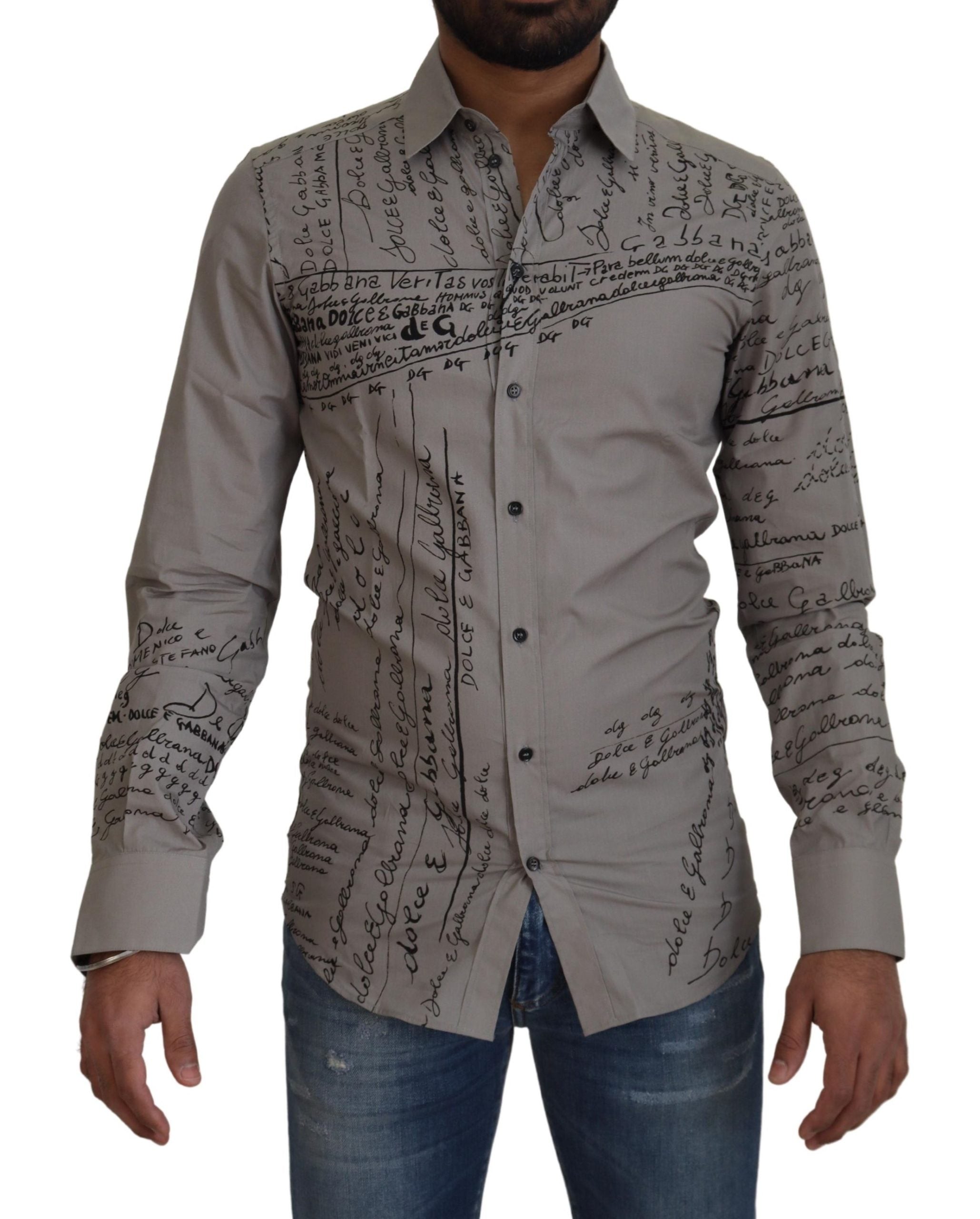 Dolce & Gabbana Elegantes Slim Fit-Hemd aus Baumwolle