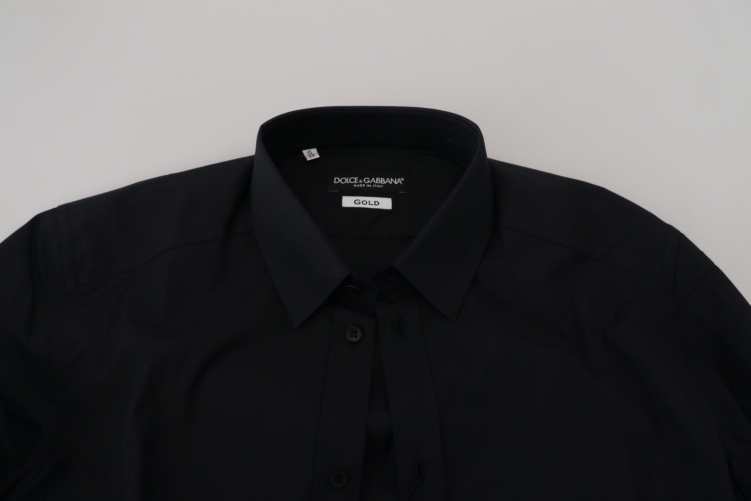 Dolce & Gabbana Schickes schwarzes Baumwollhemd
