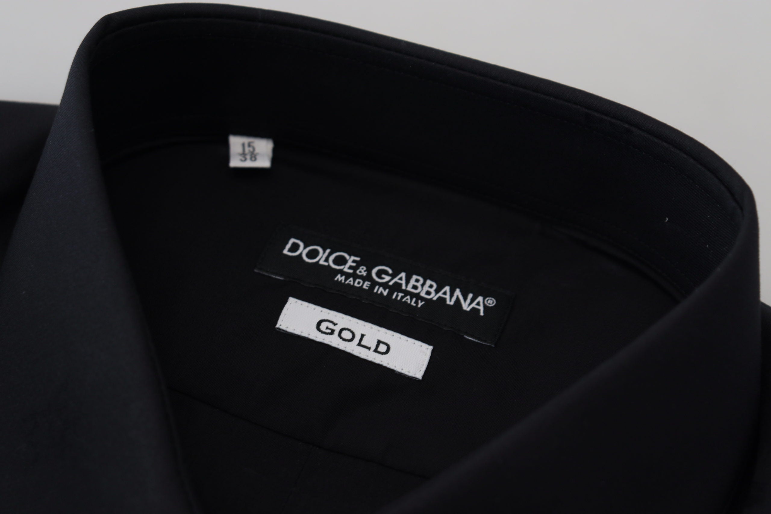 Dolce & Gabbana Schickes schwarzes Baumwollhemd