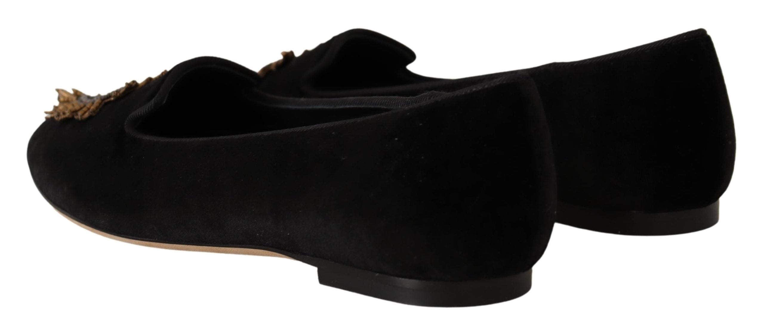 Elegante flache Schuhe aus Lackleder von Dolce & Gabbana