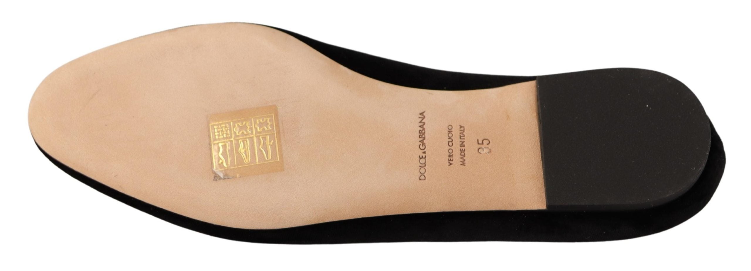 Elegante flache Schuhe aus Lackleder von Dolce & Gabbana