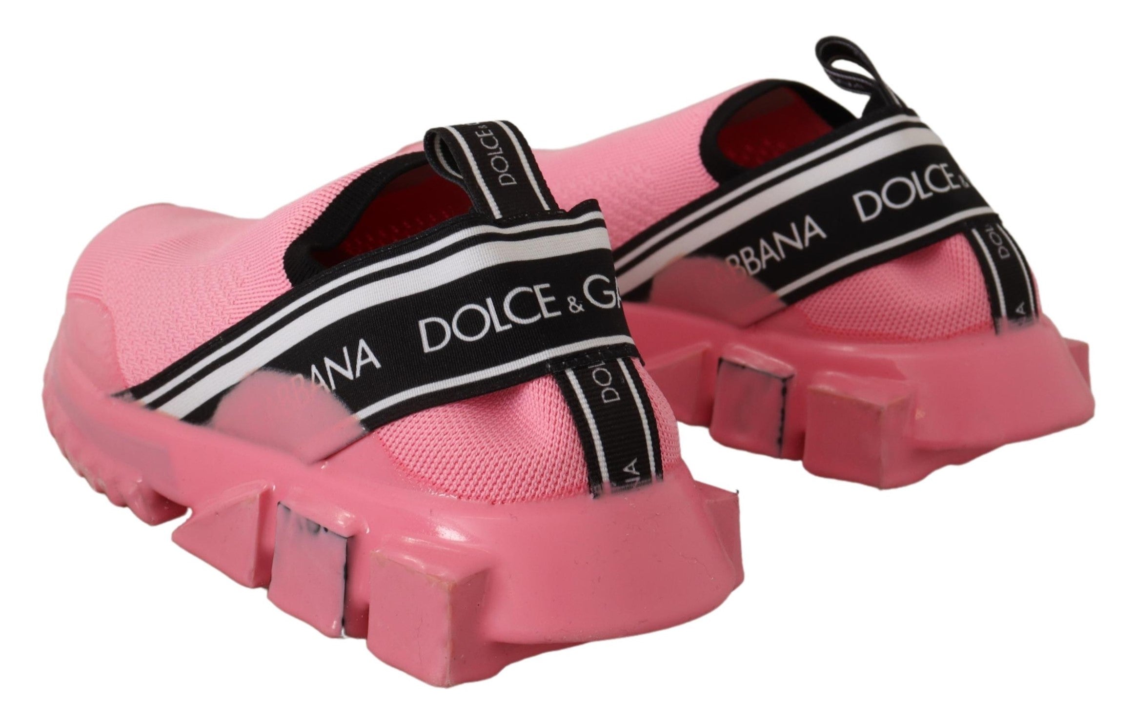 Dolce & Gabbana Schicke rosa Sorrento Slip-On-Sneaker