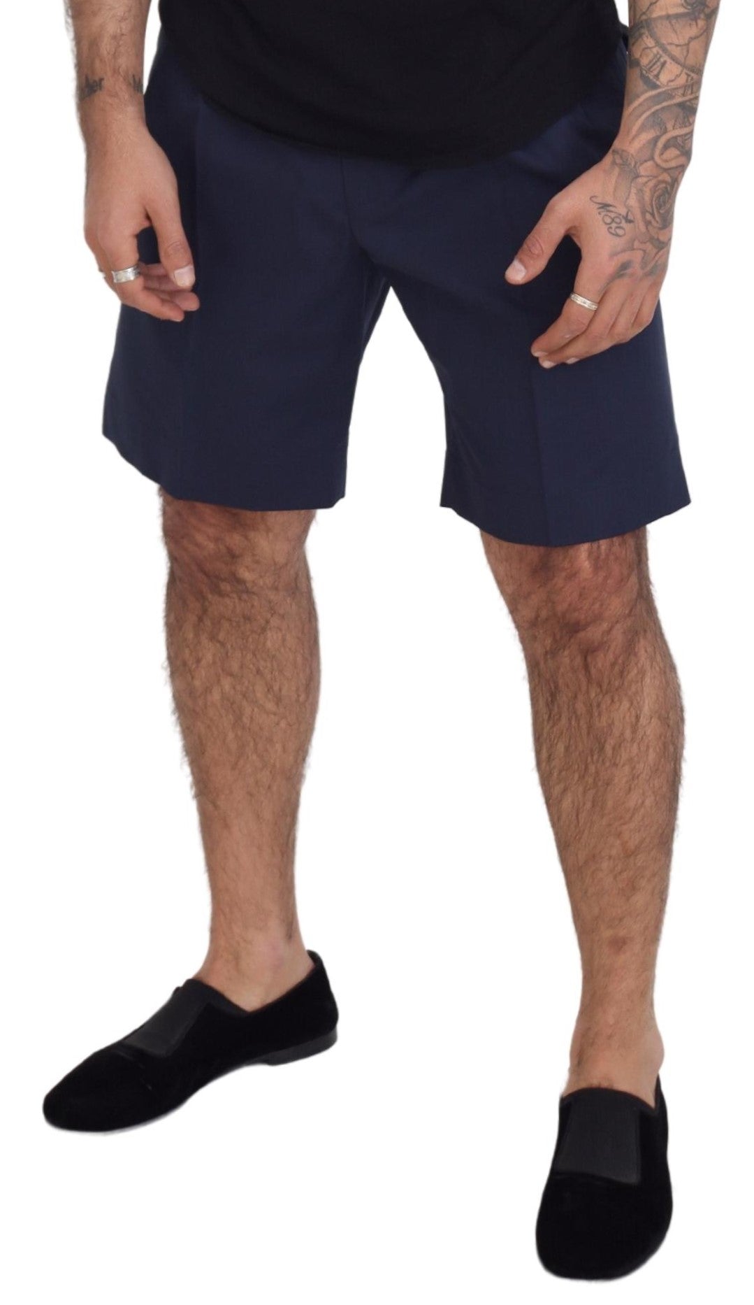 Pantaloni scurți chino eleganți albaștri Dolce & Gabbana