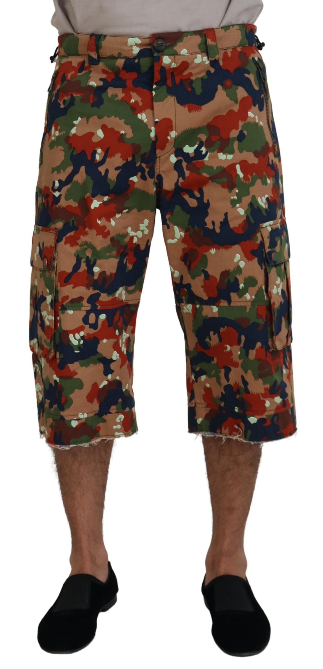 Mehrfarbige Cargo-Shorts des italienischen Designers Dolce & Gabbana