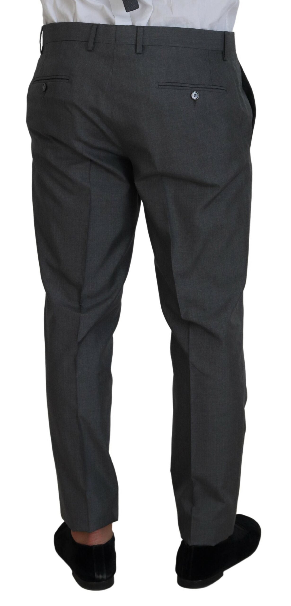 Dolce & Gabbana – Eleganter, dreiteiliger Martini-Anzug in Slim Fit, Silber