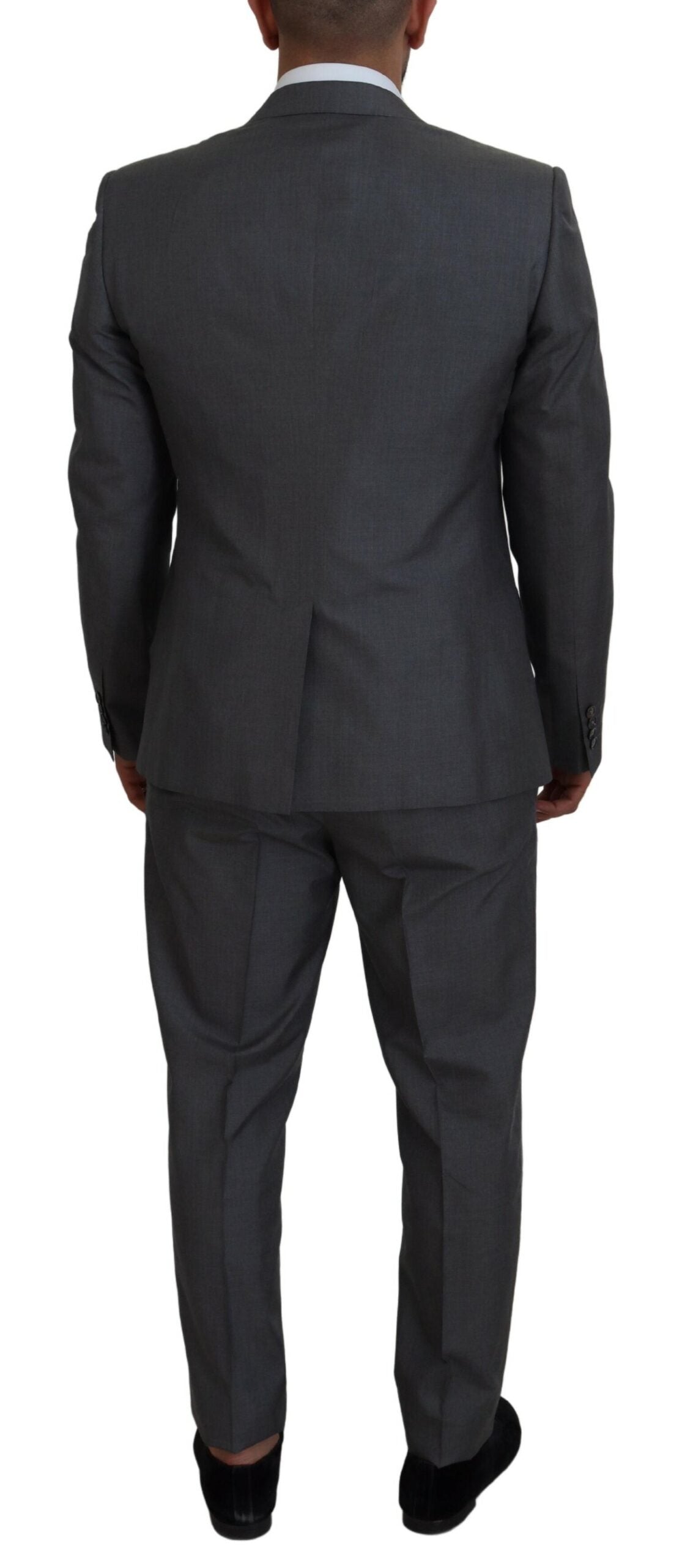 Dolce & Gabbana – Eleganter, dreiteiliger Martini-Anzug in Slim Fit, Silber
