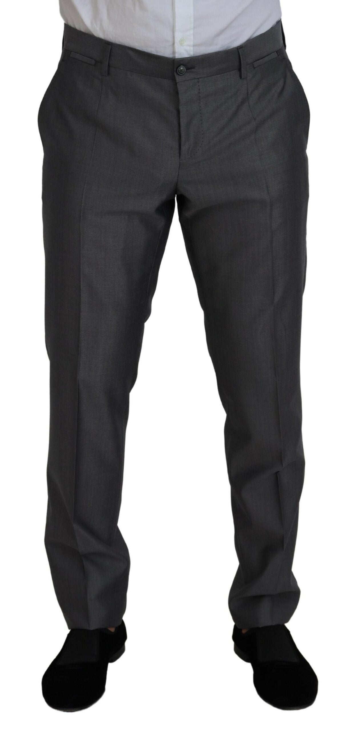 Costum elegant Dolce & Gabbana gri argintiu Sicilia
